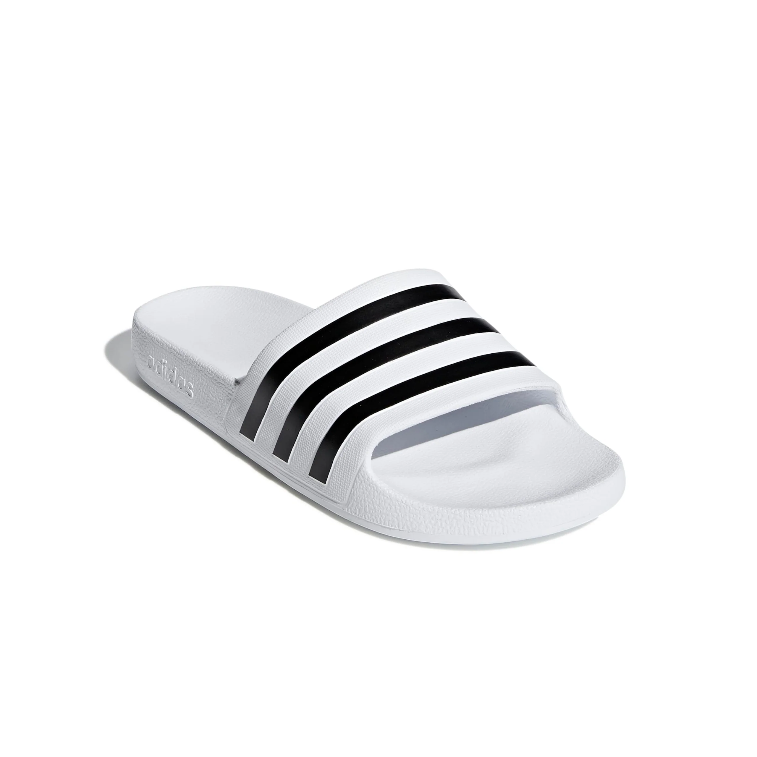 Adidas Adilette Aqua Sliders - Footwear White / Core Black / Footwear White - Image 2