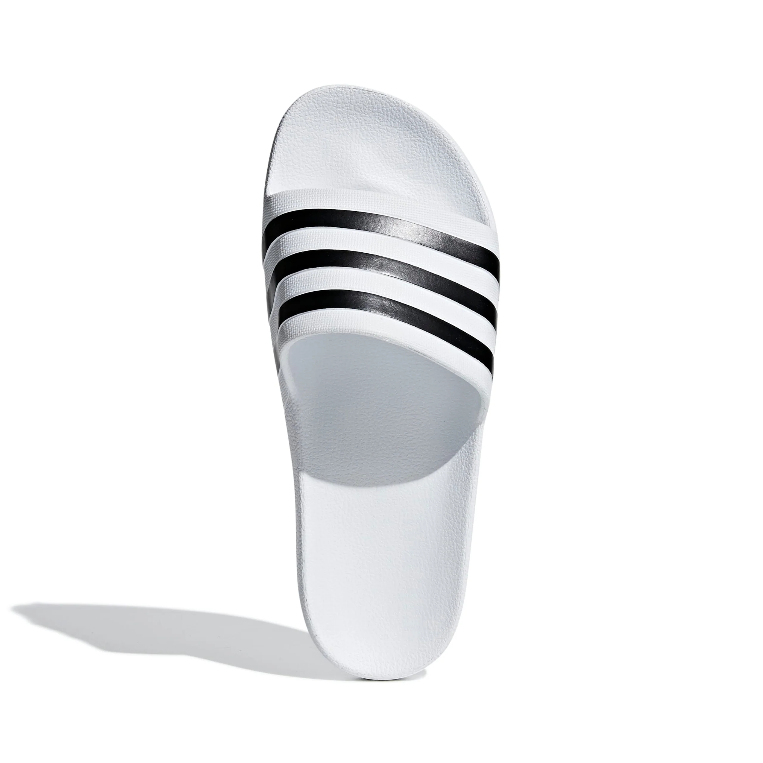 Adidas Adilette Aqua Sliders - Footwear White / Core Black / Footwear White - Image 4