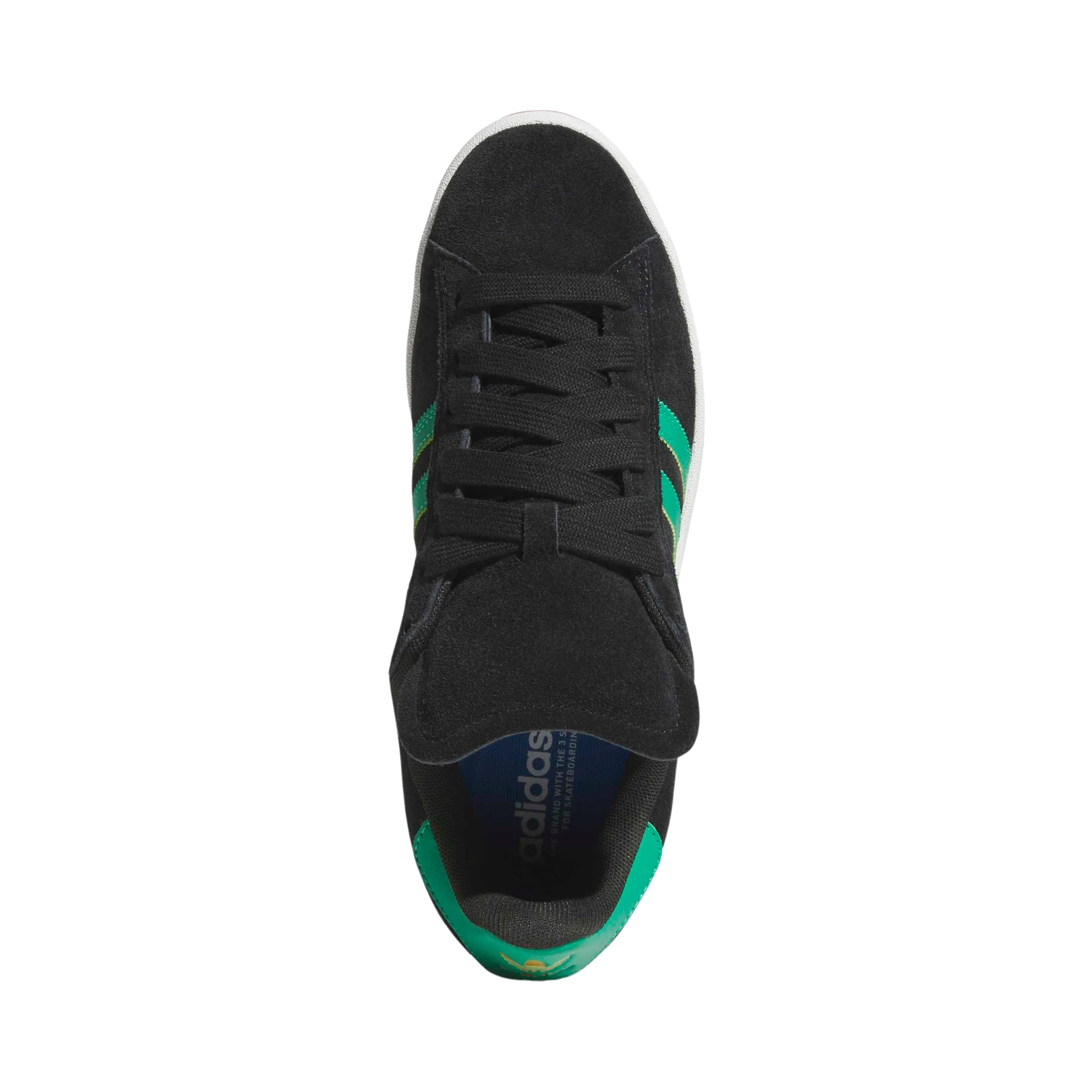 Adidas Campus 90s ADV Shoes - Core Black / Court Green / Cloud White (KI5725) - Image 4