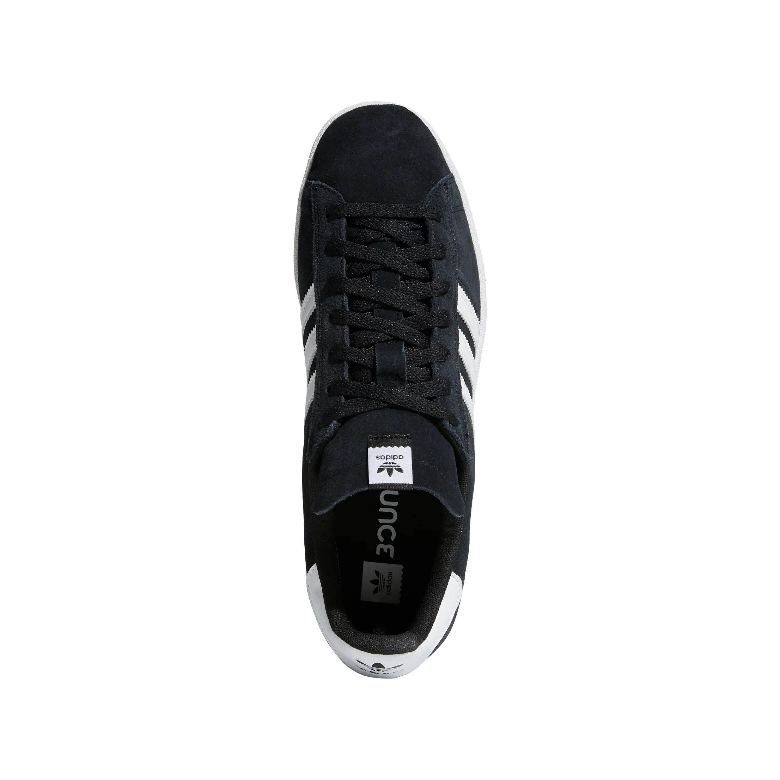 Adidas Campus ADV Shoes - Core Black / Cloud White / Cloud White (B22716) - Image 3