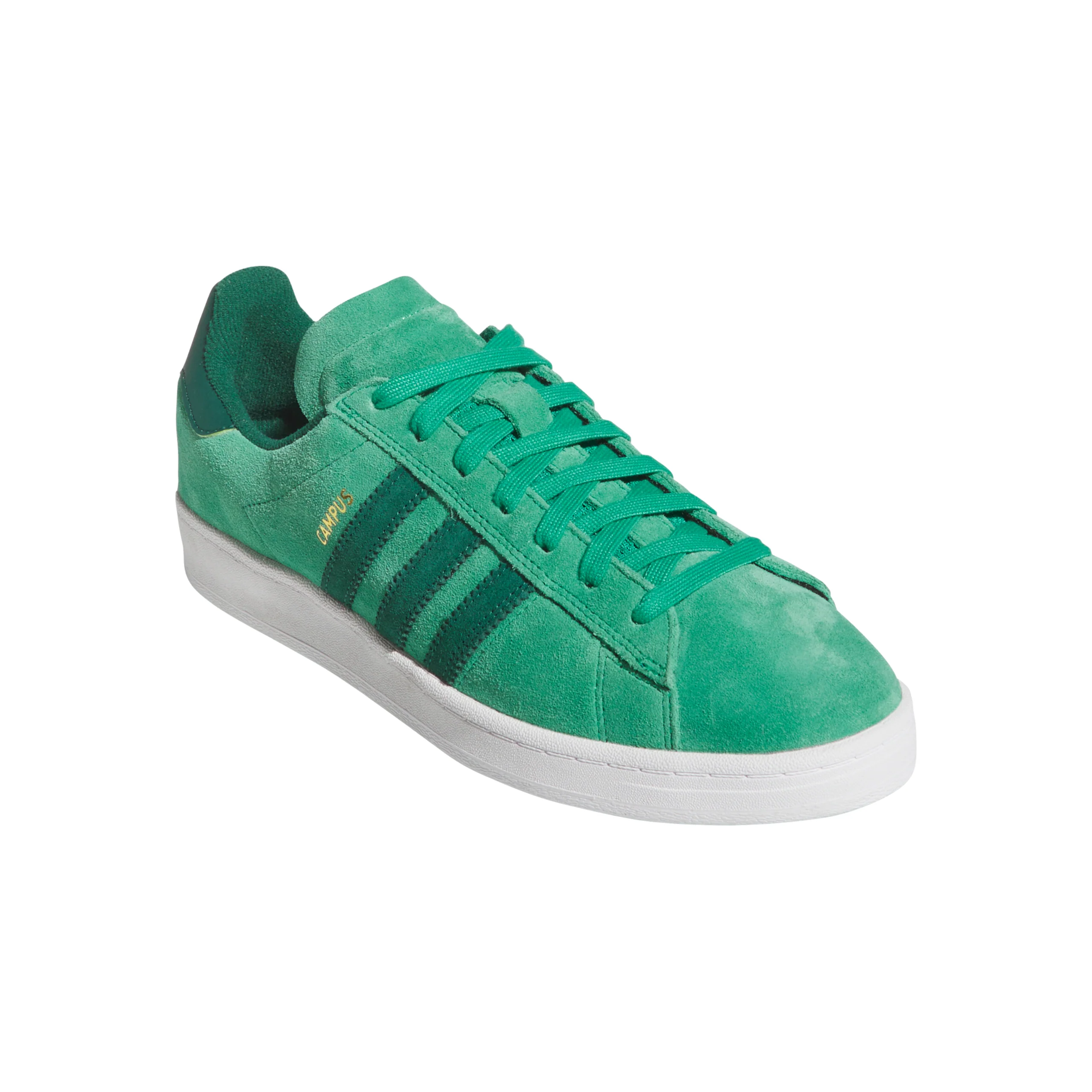 Adidas Campus ADV Shoes - Court Green / Collegiate Green / Cloud White - Image 2