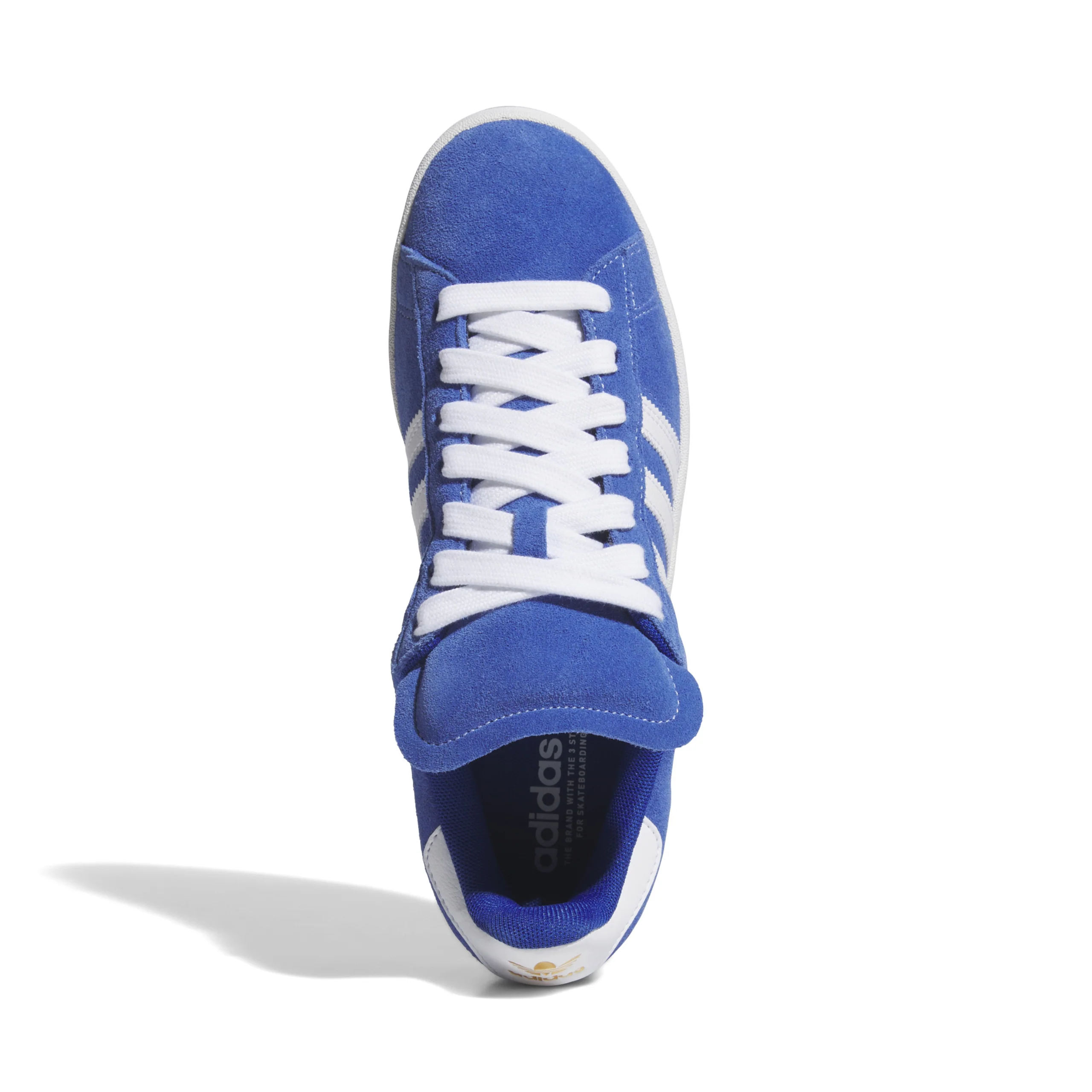 Adidas Campus ADV Shoes - Royal Blue / Cloud White / Gold Metallic - Image 4