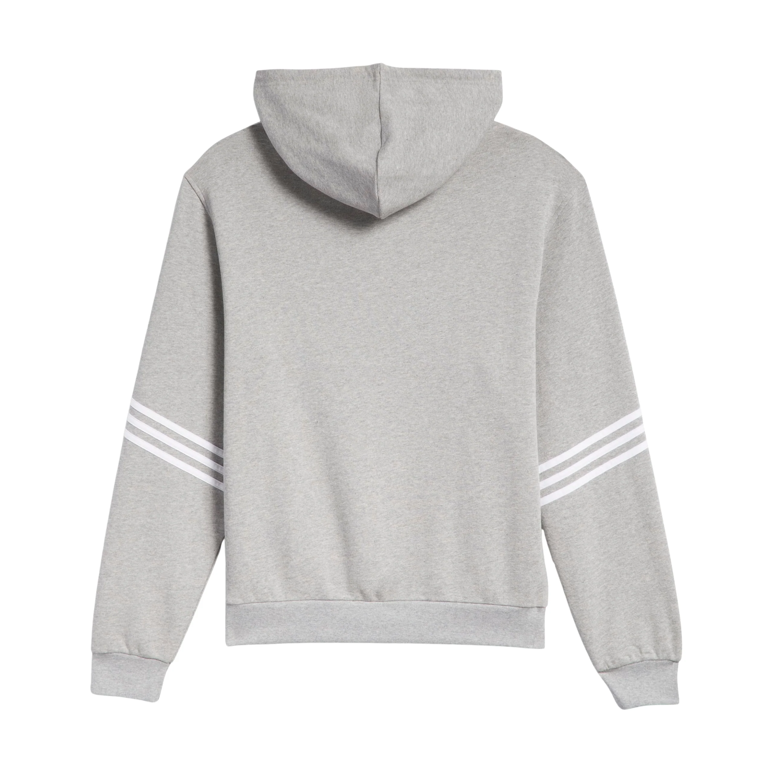 Adidas Classic Hoodie - Medium Grey Heather / White - Image 2