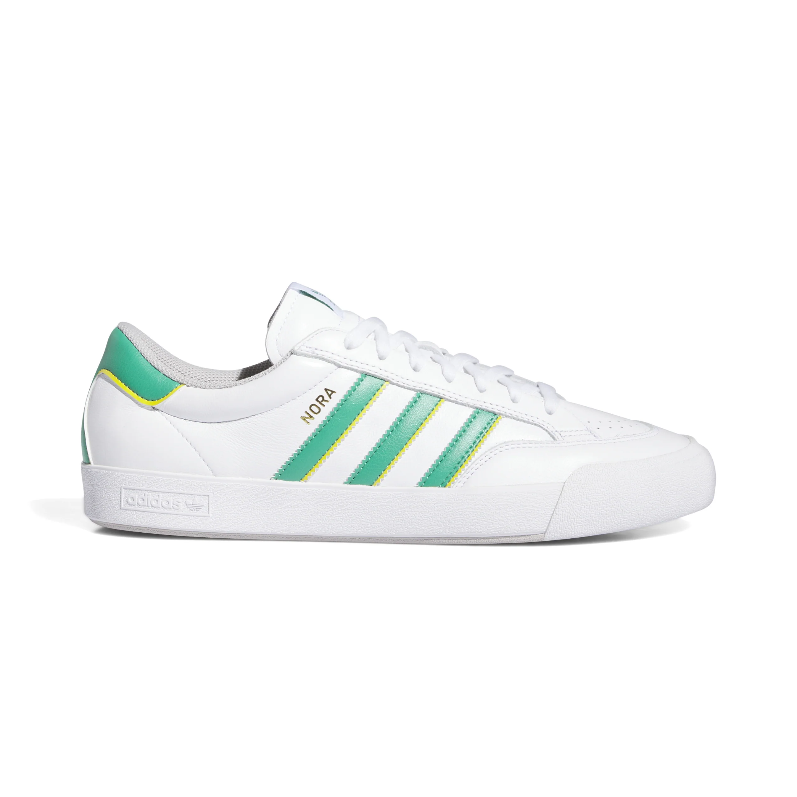 Adidas Nora Shoes - Footwear White / Core Green / Yellow (IF2069)