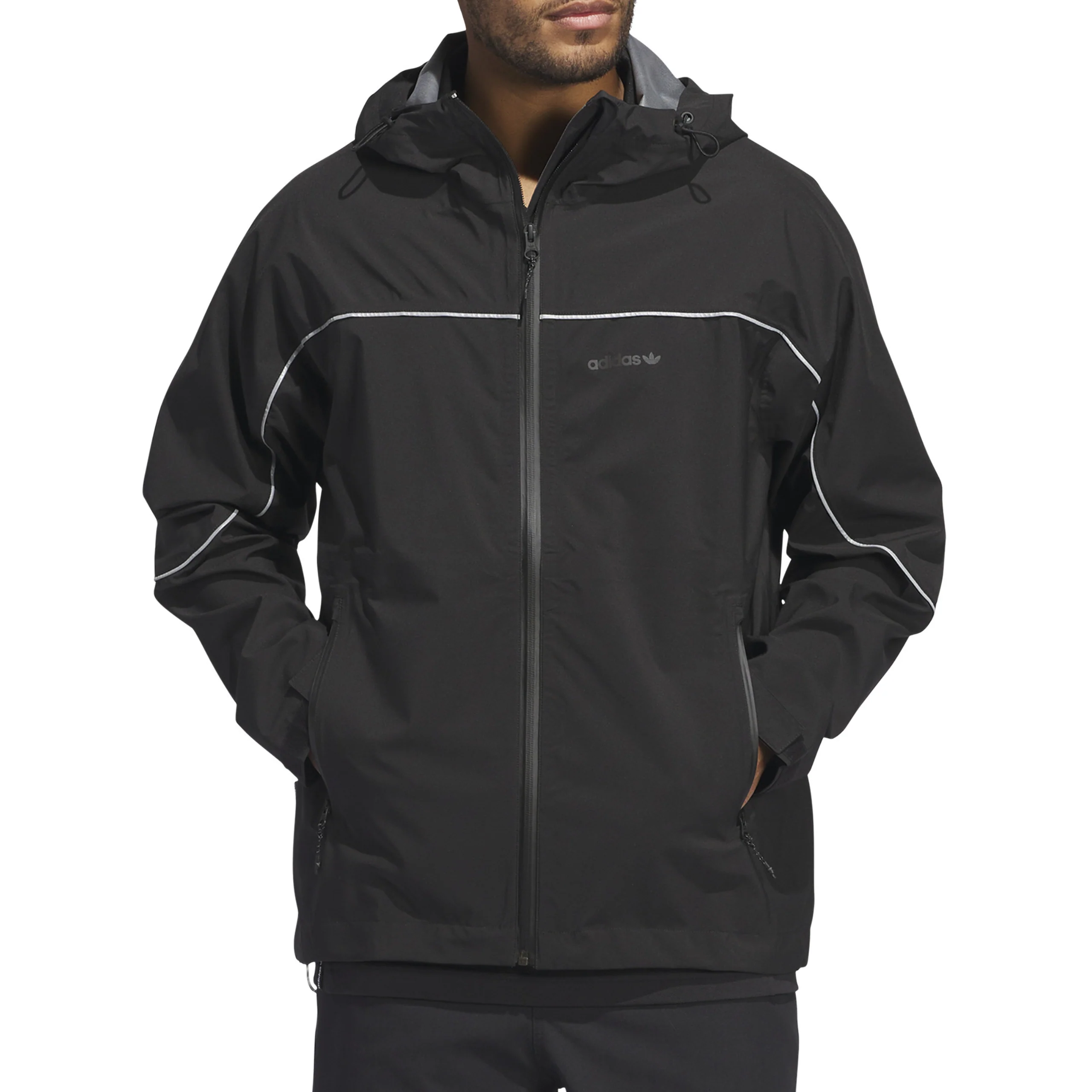 Adidas Premiere Rain Shell Coat Jacket – Black - Image 3
