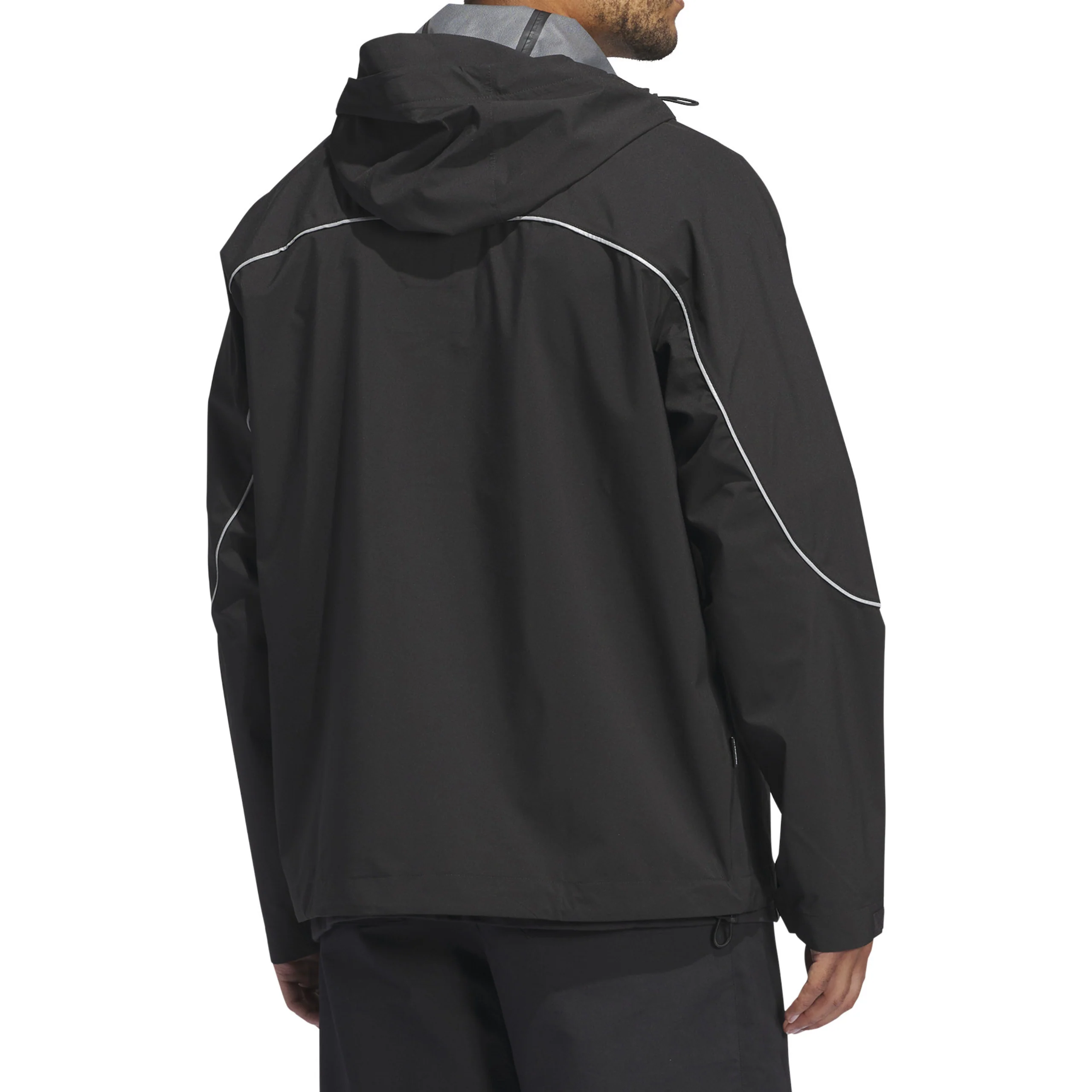 Adidas Premiere Rain Shell Coat Jacket – Black - Image 4
