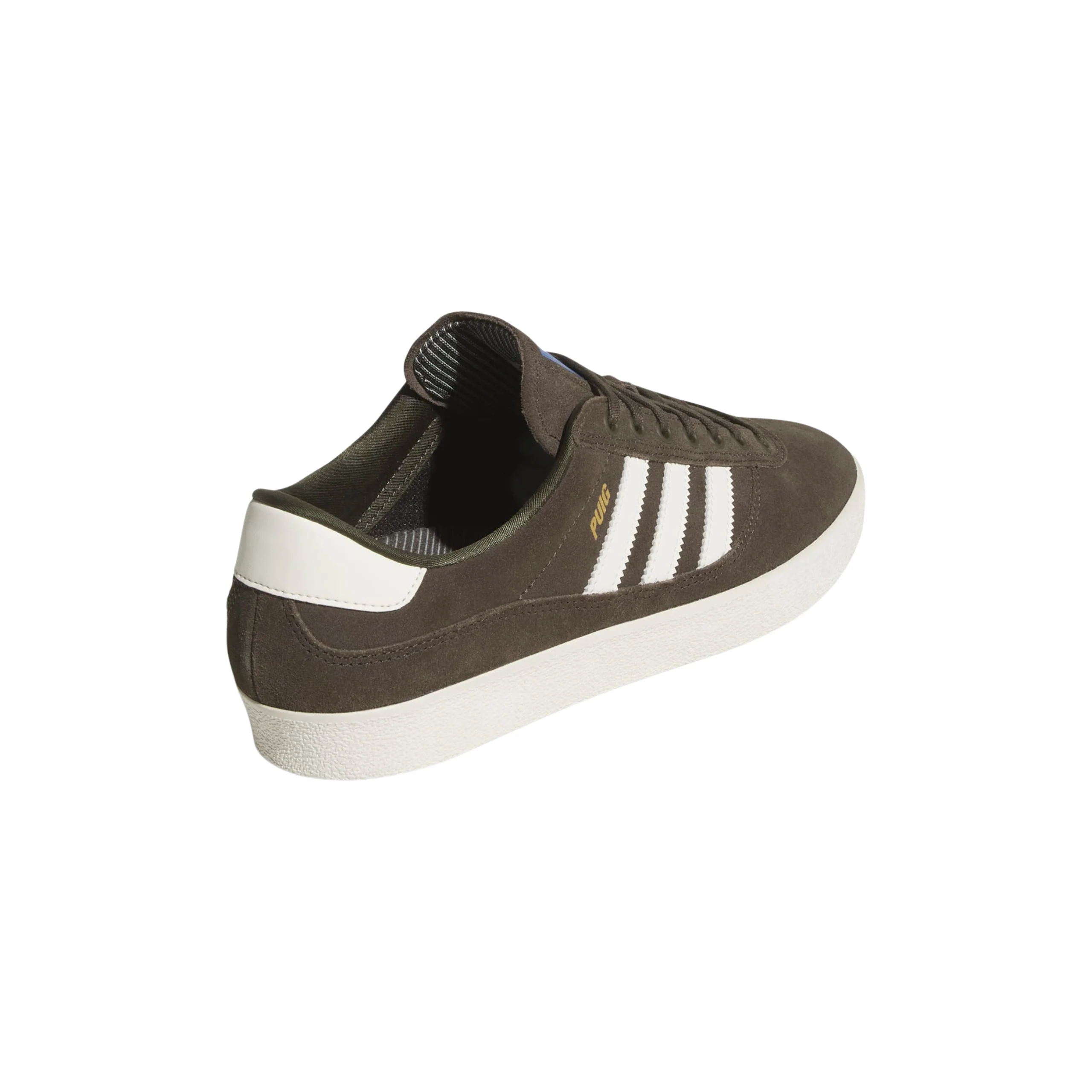 Adidas Puig Indoor Shoes - Shadow Olive / Off White / Bluebird (JQ1115) - Image 3