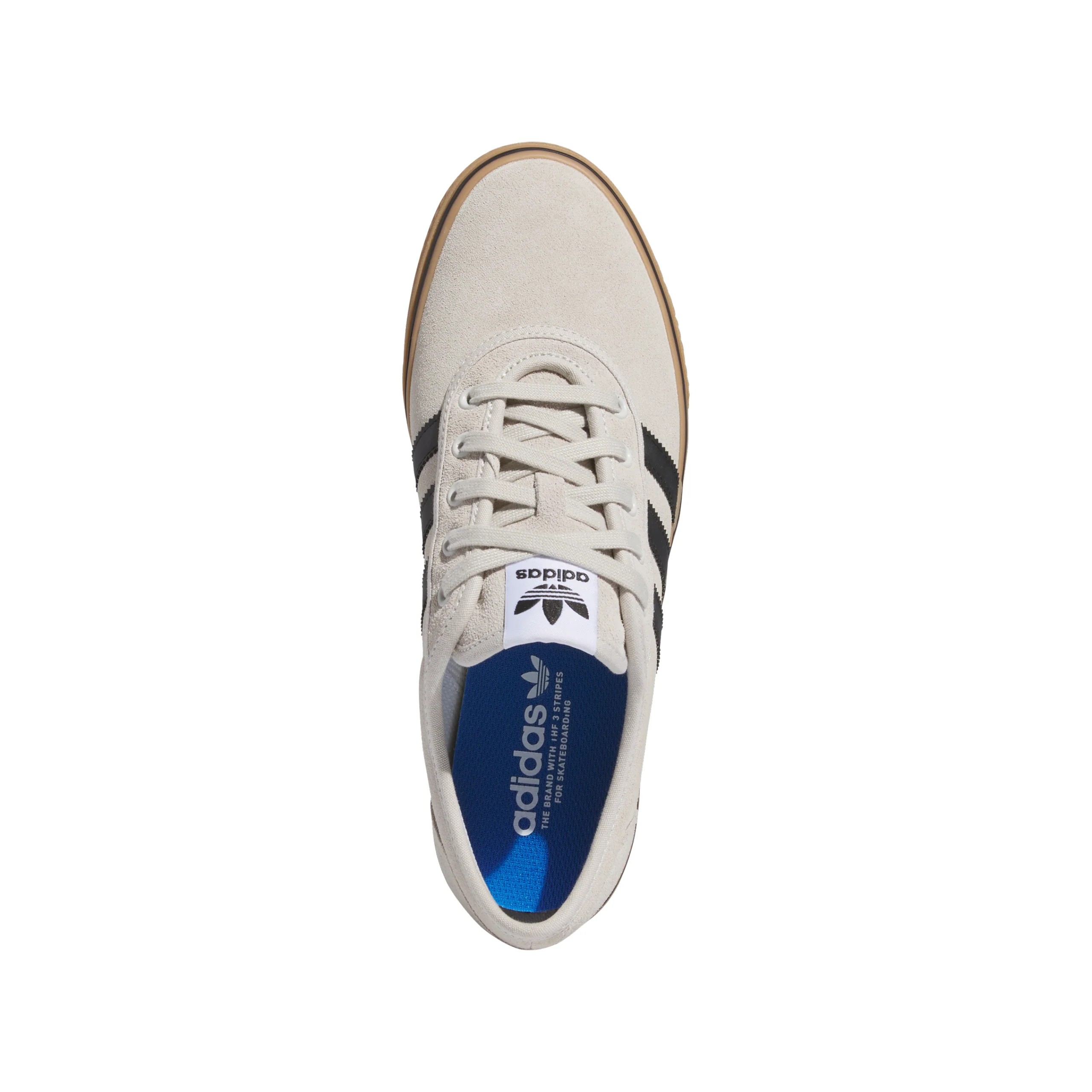 Adidas Skateboarding Adi Ease Shoes - Crystal White / Core Black / Gum - Image 3