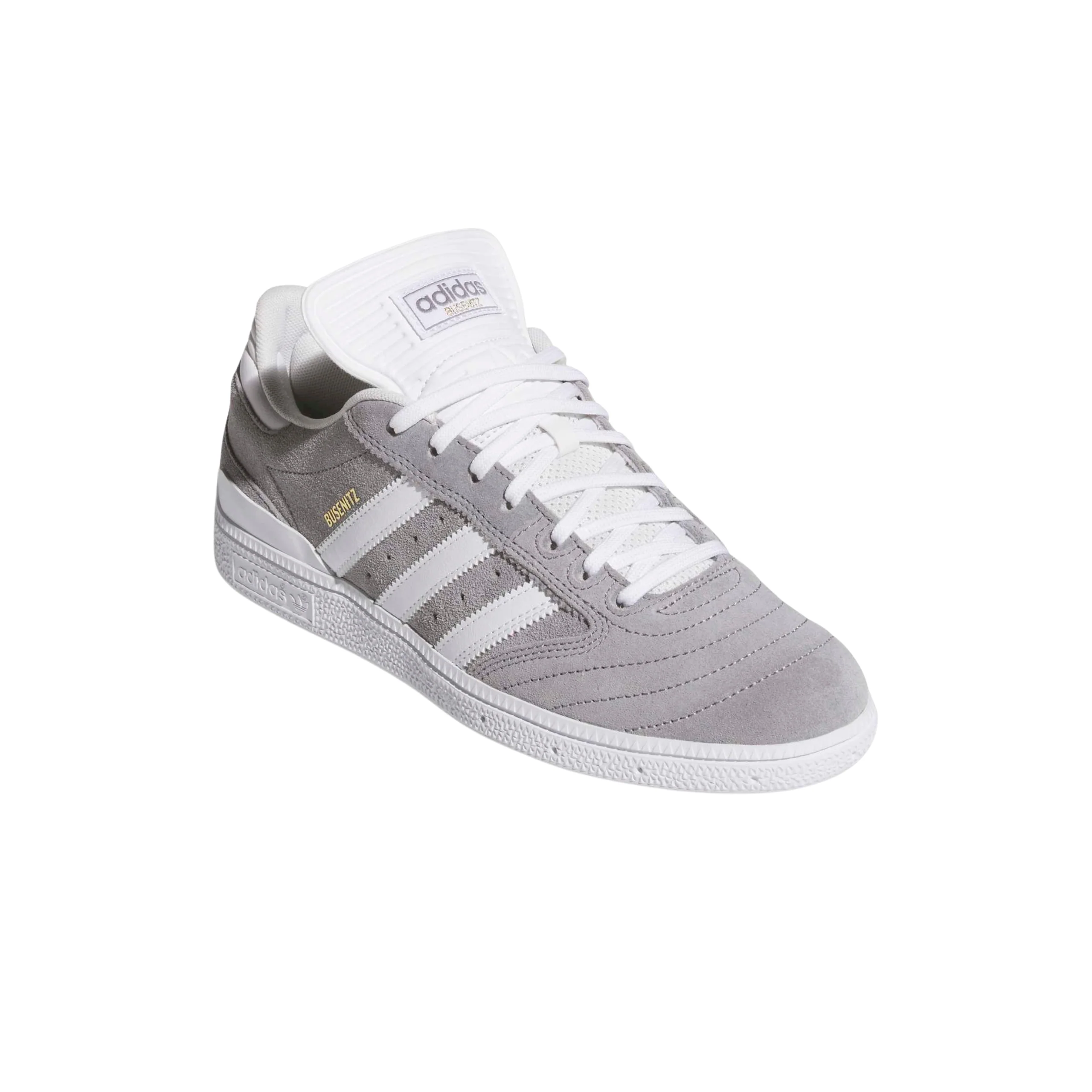 Adidas Skateboarding Busenitz Shoes - Grey Three / Cloud White / Gold Metallic (HQ7533) - Image 2