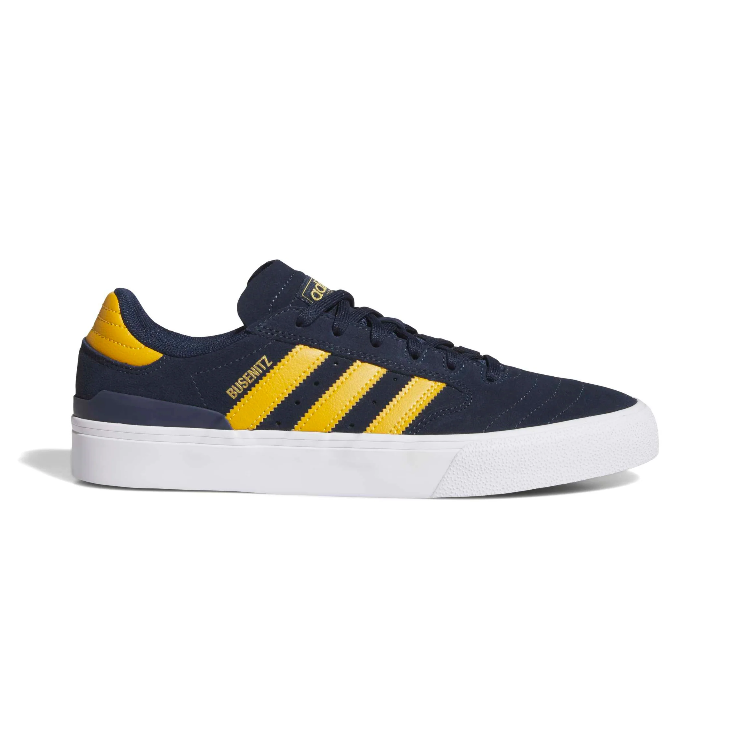 Adidas Skateboarding Busenitz Vulc II Shoes - Collegiate Navy / Preloved Yellow / Footwear White (HQ7527)