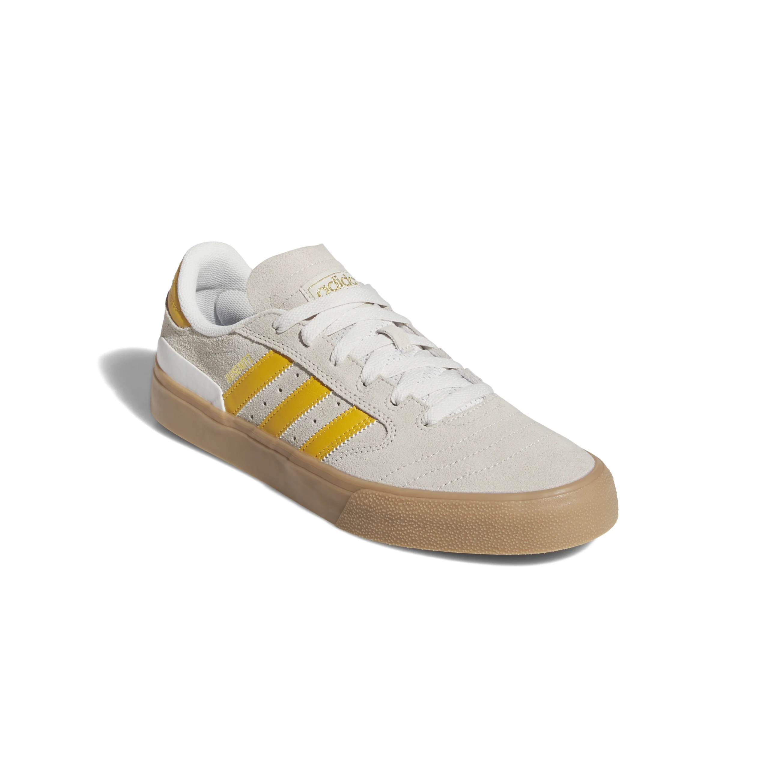 Adidas Skateboarding Busenitz Vulc II Shoes - Crystal White / Preloved Yellow / Gold Metallic - Image 2