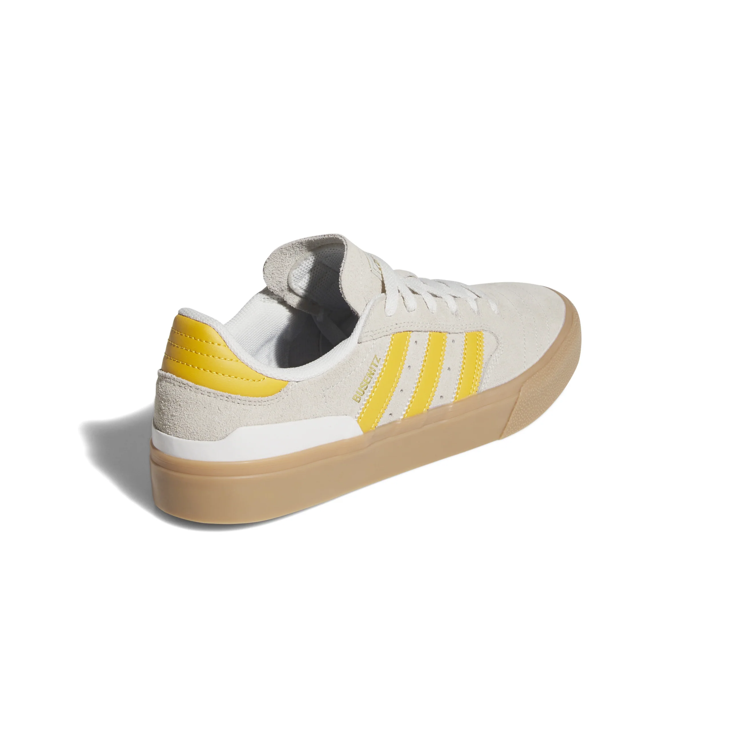 Adidas Skateboarding Busenitz Vulc II Shoes - Crystal White / Preloved Yellow / Gold Metallic - Image 3