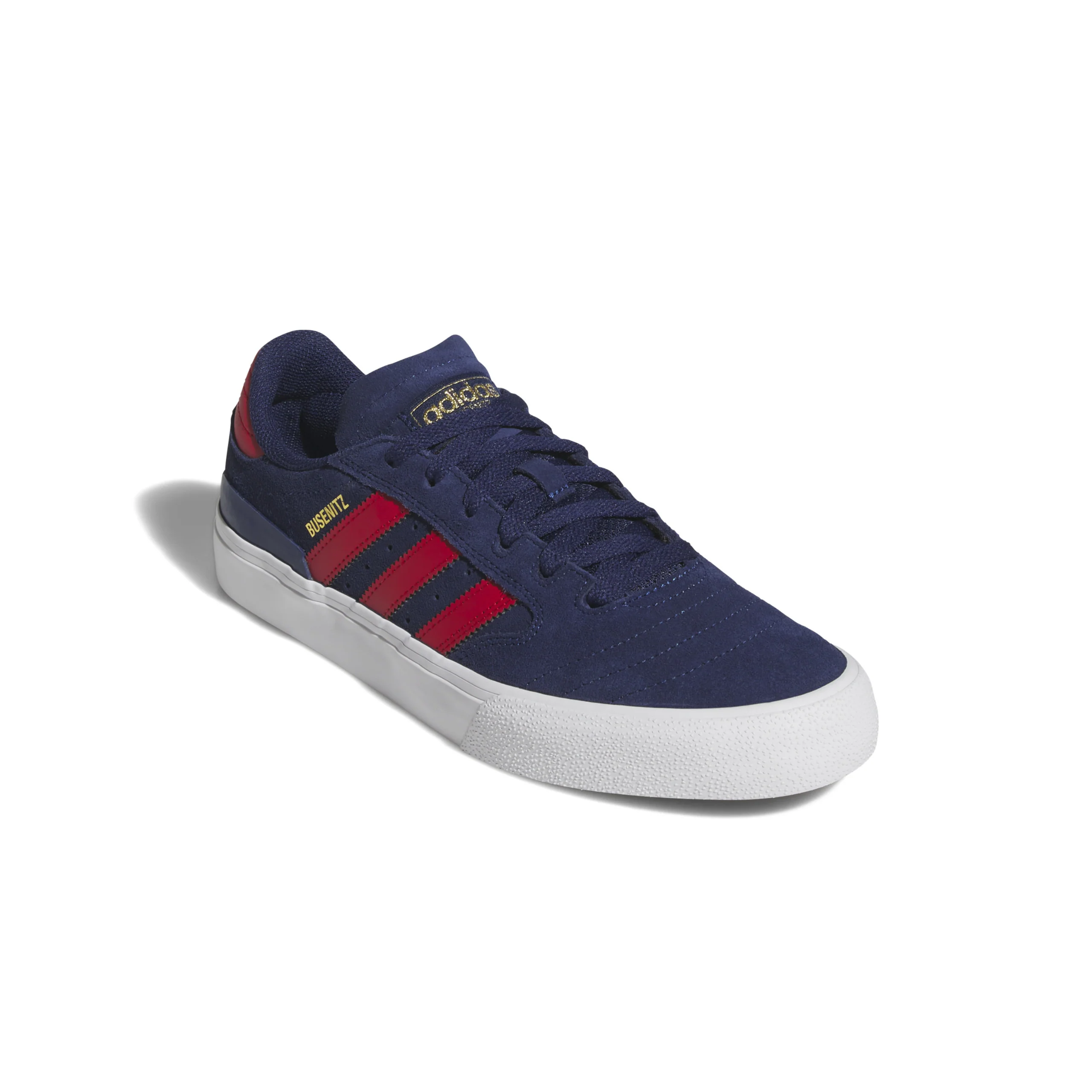Adidas Skateboarding Busenitz Vulc II Shoes - Dark Blue / Better Scarlet / Gold Metallic - Image 2