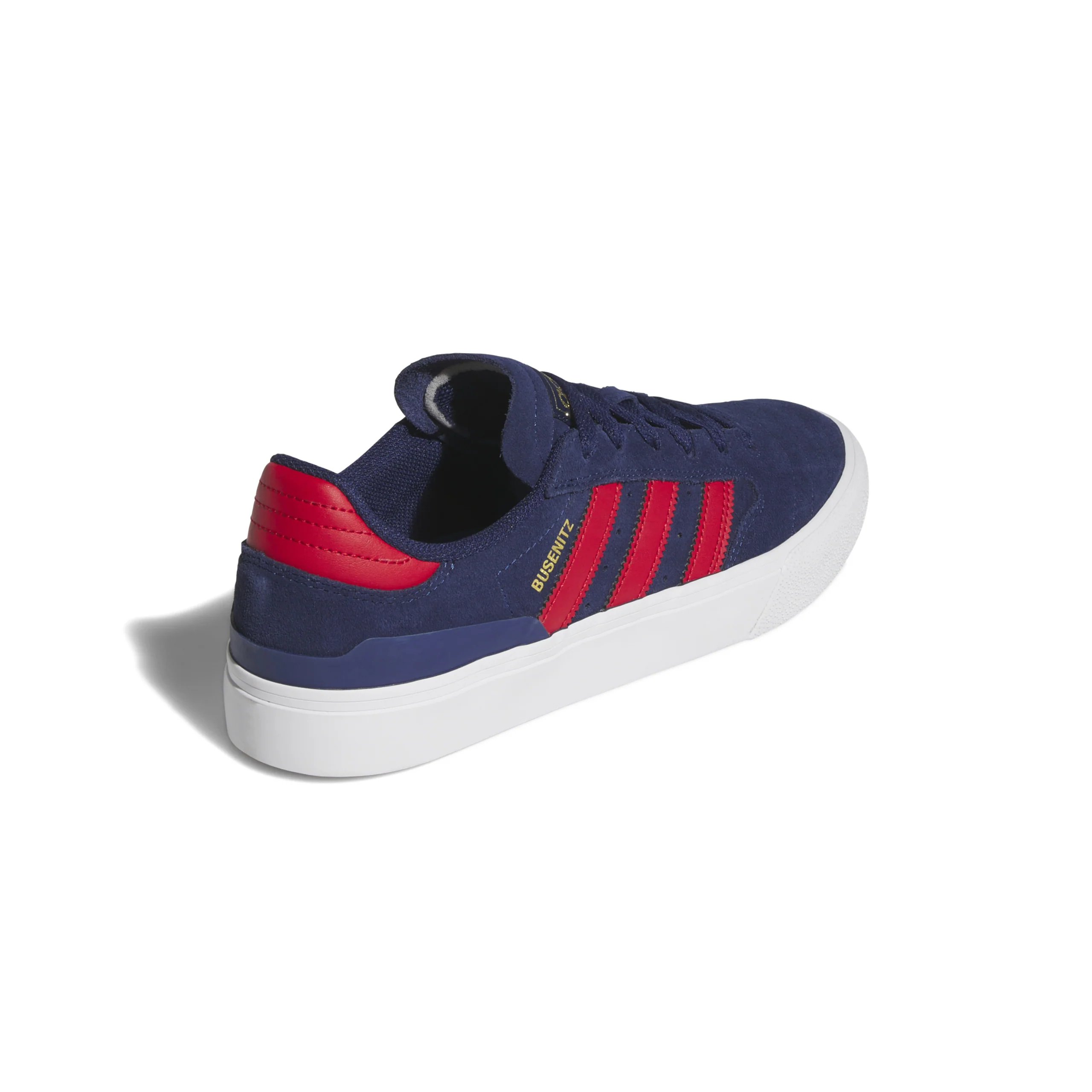 Adidas Skateboarding Busenitz Vulc II Shoes - Dark Blue / Better Scarlet / Gold Metallic - Image 3