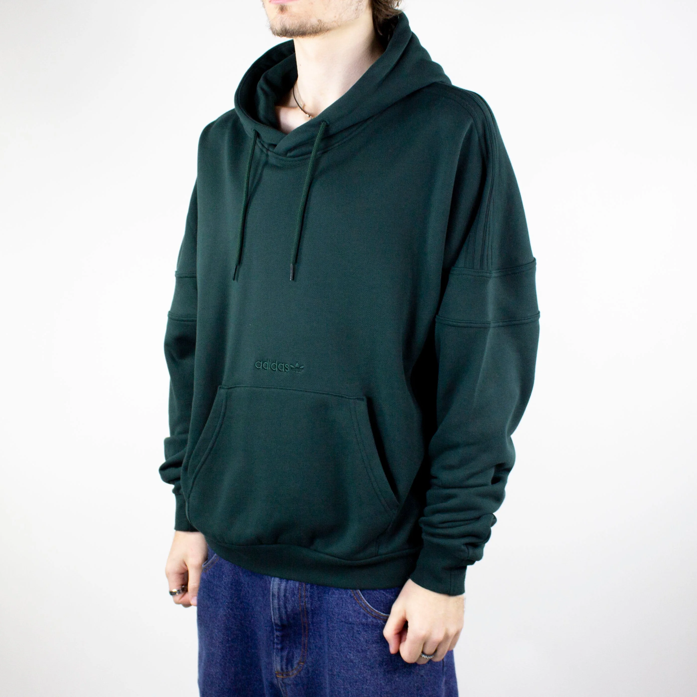 Adidas Skateboarding CLR84 Challenger Hoodie - Shadow Green - Image 3