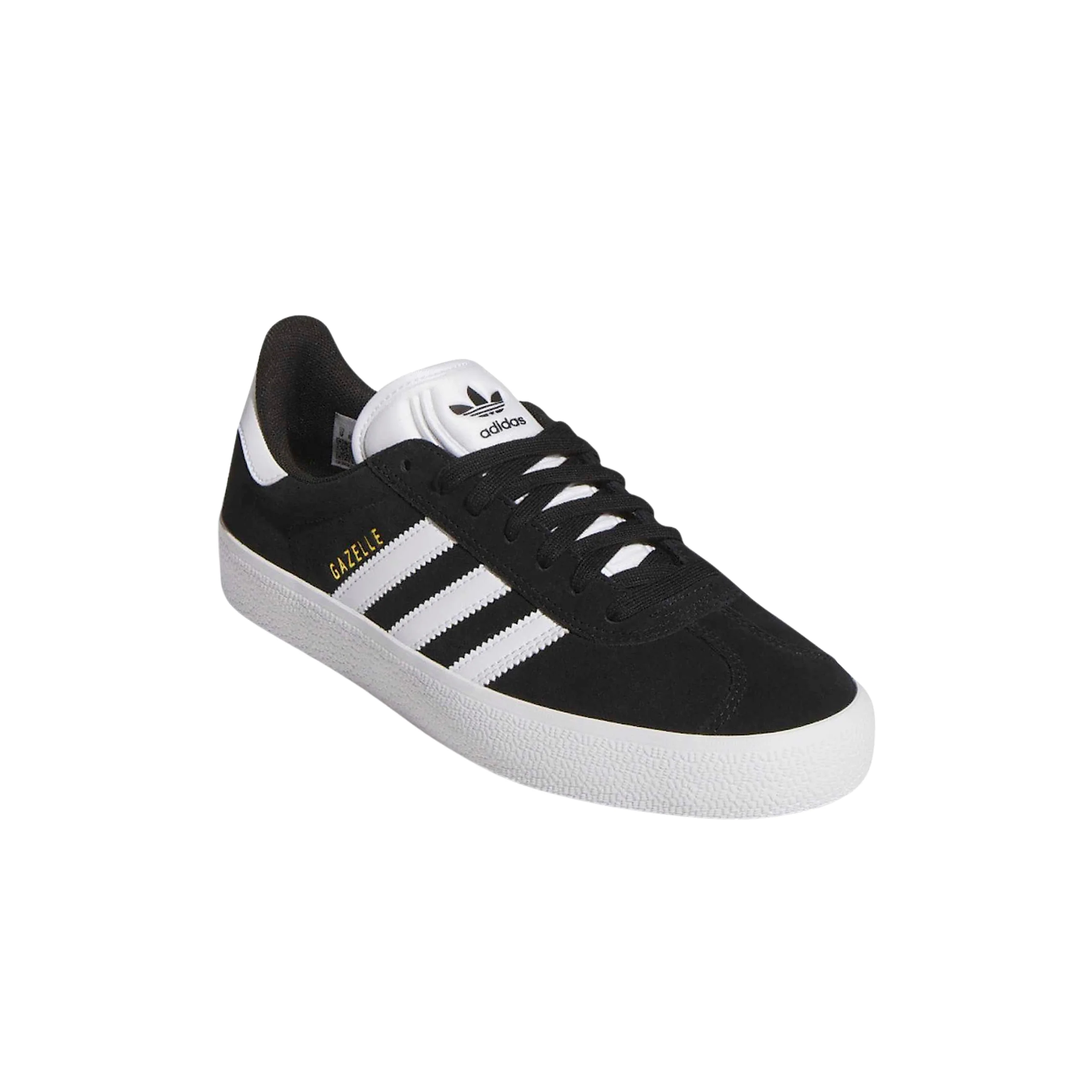 Adidas Skateboarding Gazelle ADV Shoes - Core Black / Footwear White / Gold Metallic (KI3208) - Image 2