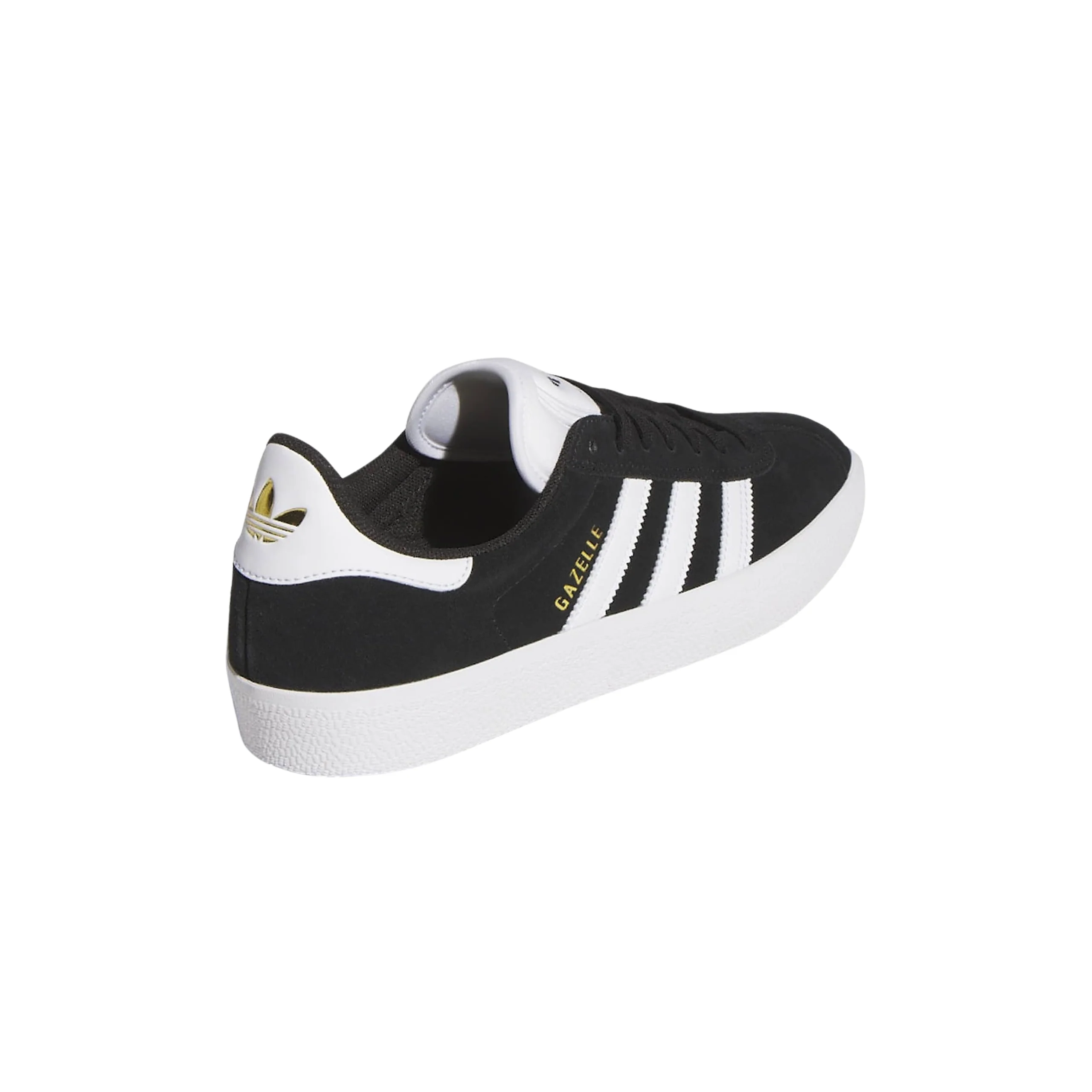 Adidas Skateboarding Gazelle ADV Shoes - Core Black / Footwear White / Gold Metallic (KI3208) - Image 3