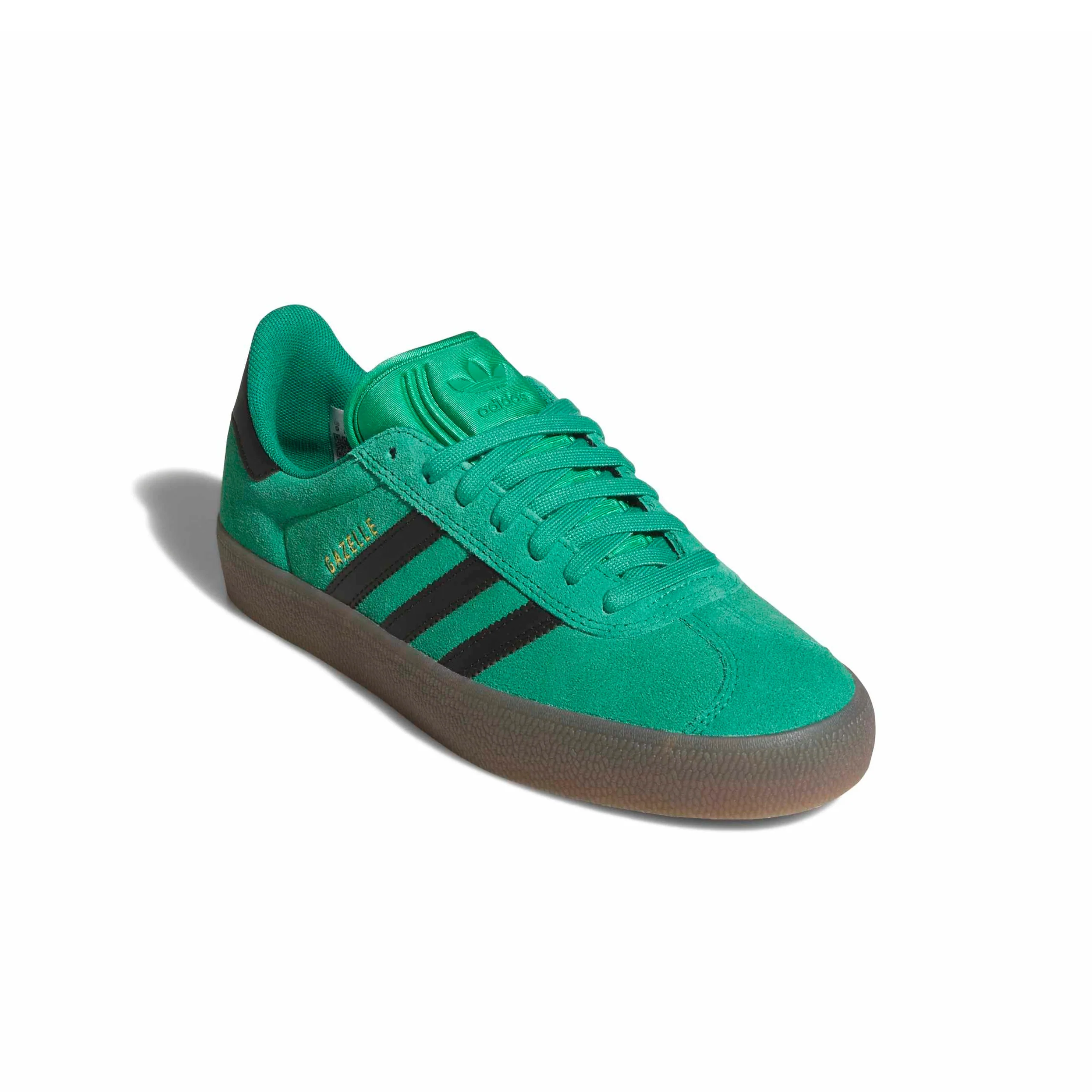 Adidas Skateboarding Gazelle ADV Shoes - Court Green / Core Black / Gum (KI3206) - Image 2