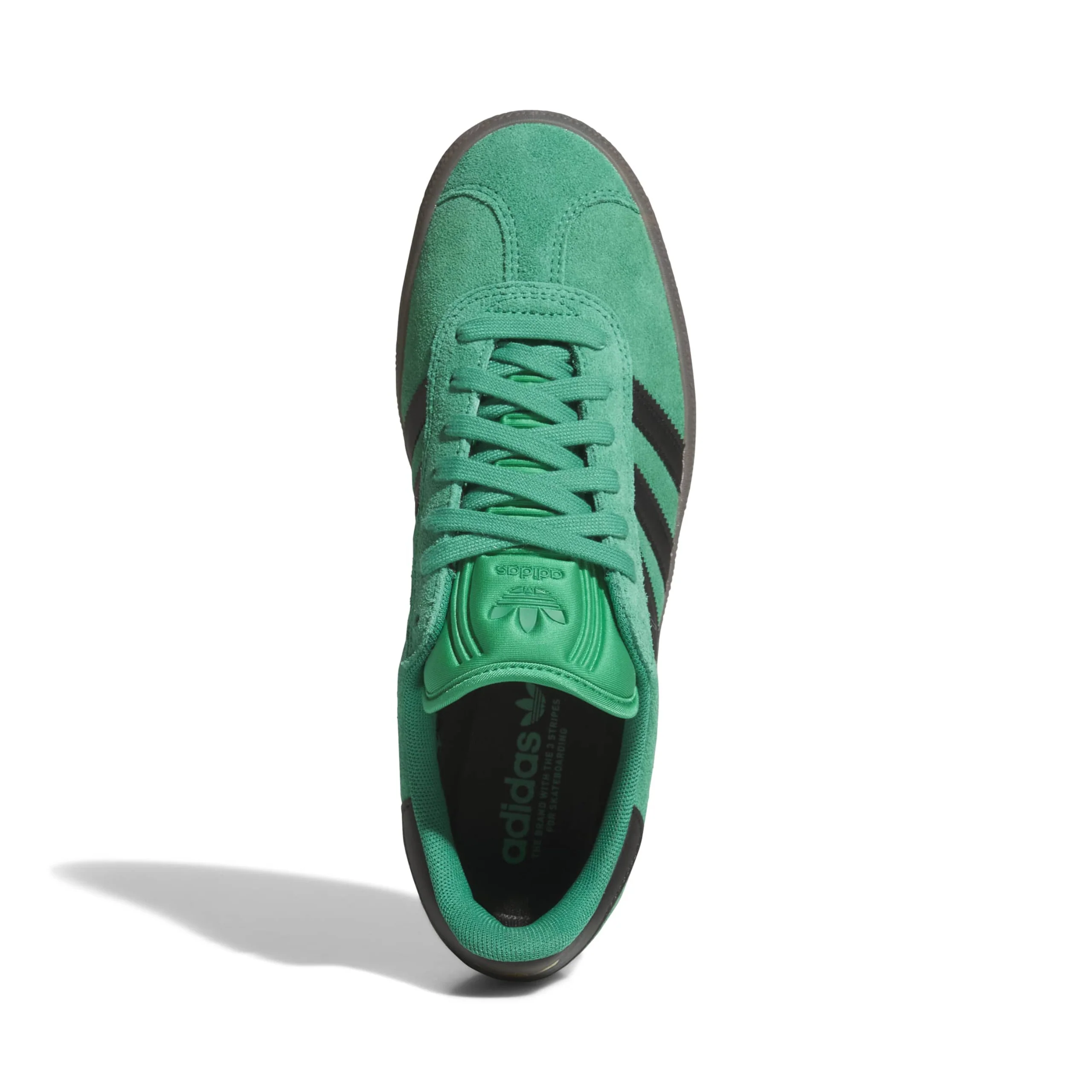 Adidas Skateboarding Gazelle ADV Shoes - Court Green / Core Black / Gum (KI3206) - Image 4