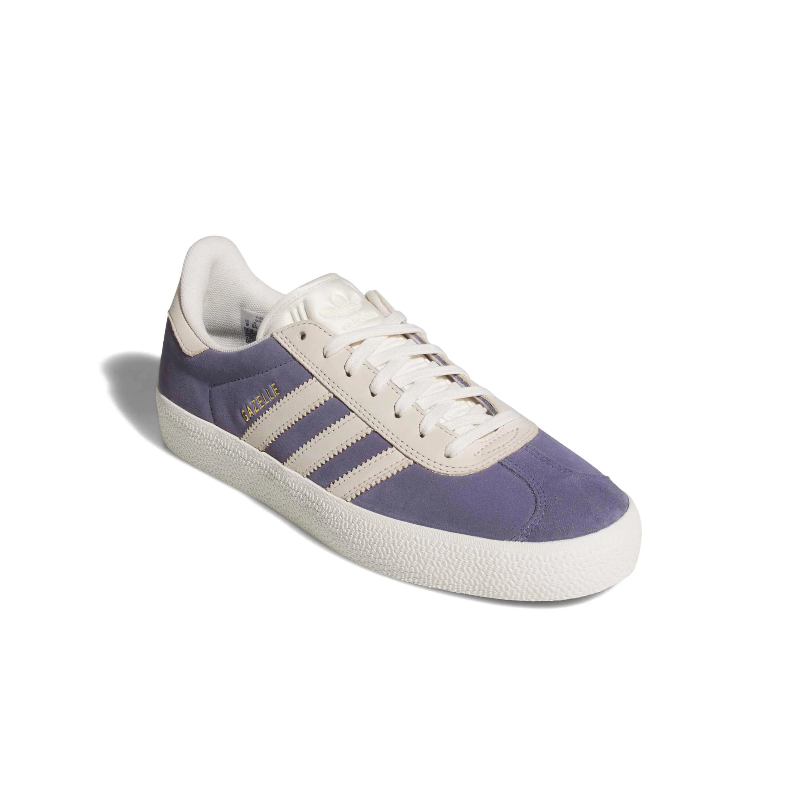 Adidas Skateboarding Gazelle ADV Shoes - Super Purple / Chalk White / Gold Metallic (HQ7546) - Image 2