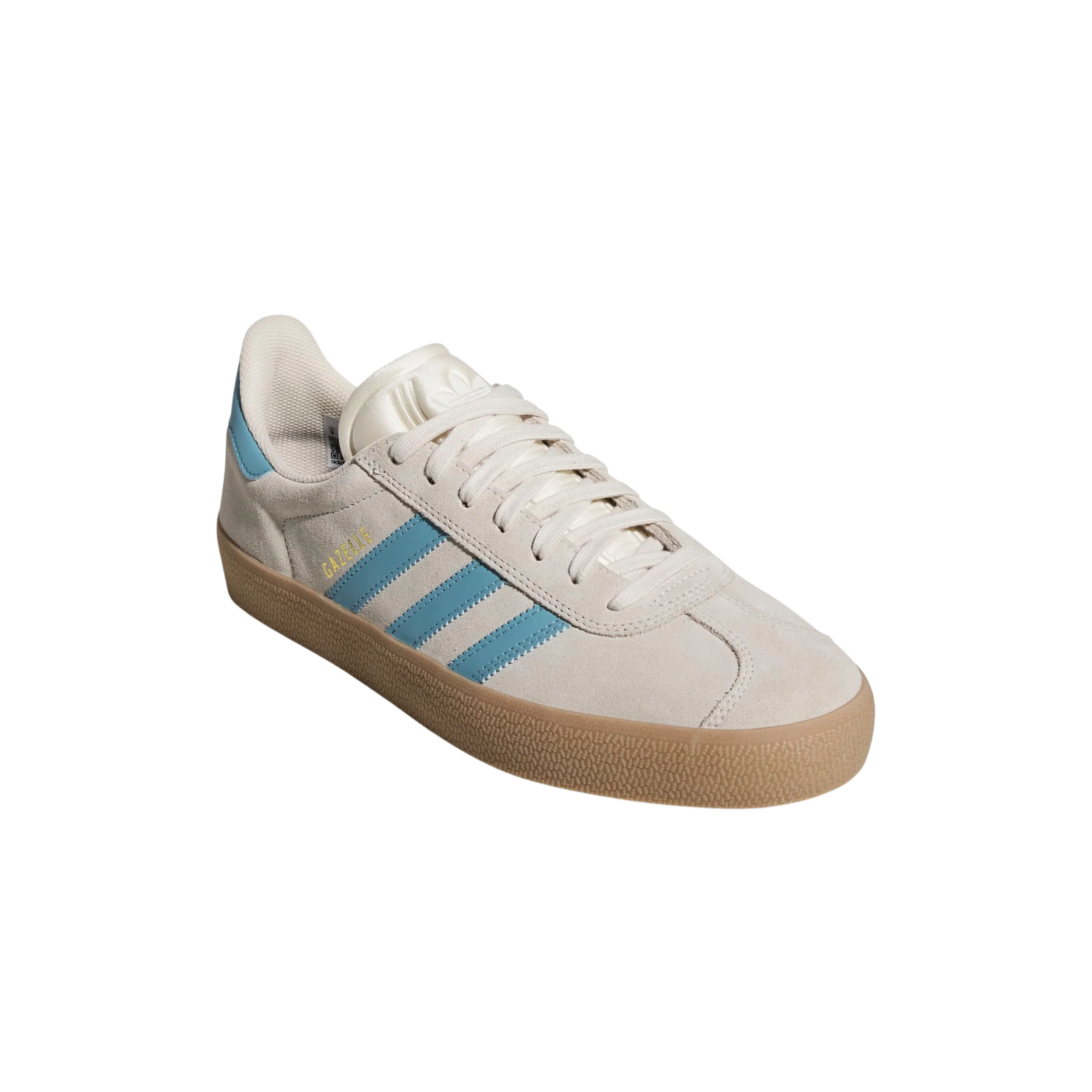 Adidas Skateboarding Gazelle ADV Shoes - Wonder White / Preloved Blue / Gum4 (JP8518) - Image 2