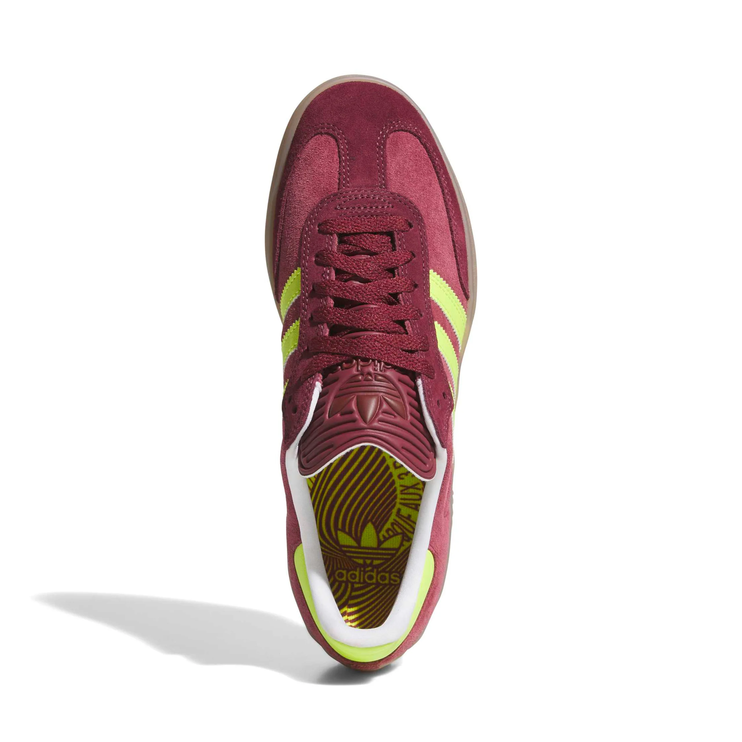 Adidas Skateboarding Puig Samba Shoes - Maroon / Semi Solar Yellow / Shadow Red (KK3742) - Image 4