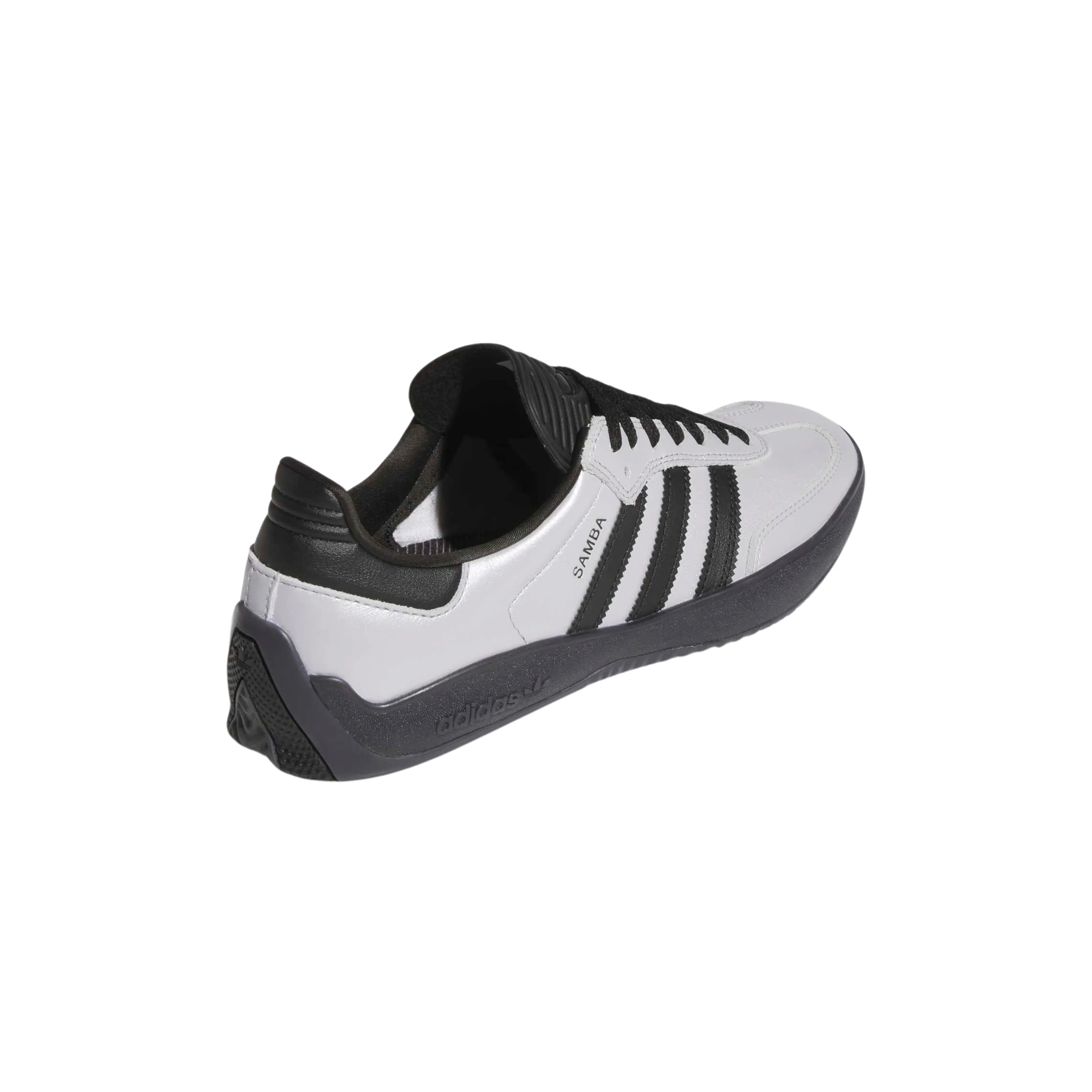 Adidas Skateboarding Puig Samba Shoes - Silver Metallic / Core Black / Core Black (HQ4747) - Image 3