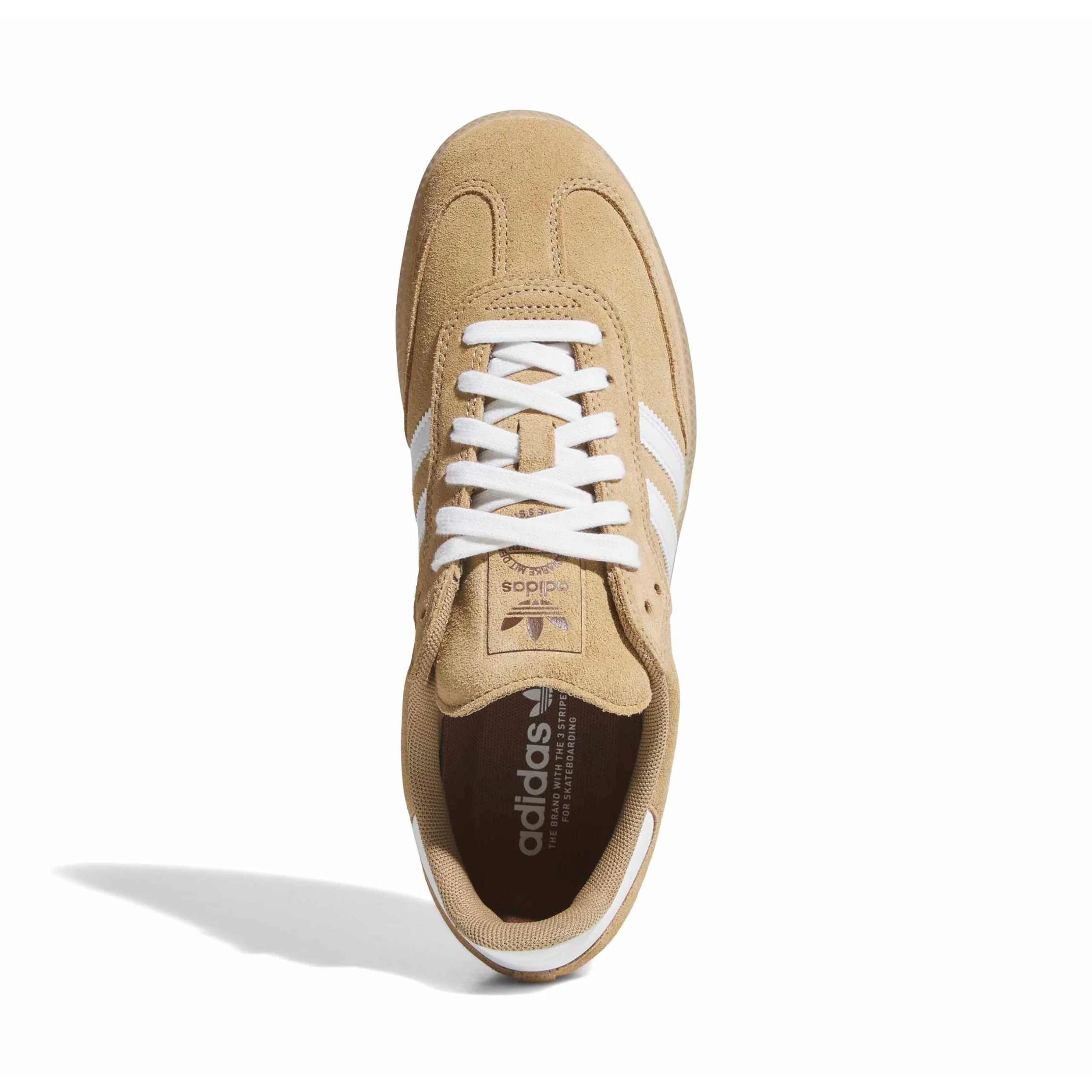 Adidas Skateboarding Samba ADV Shoes - Cardboard / Cloud White / Gum (KI5089) - Image 4