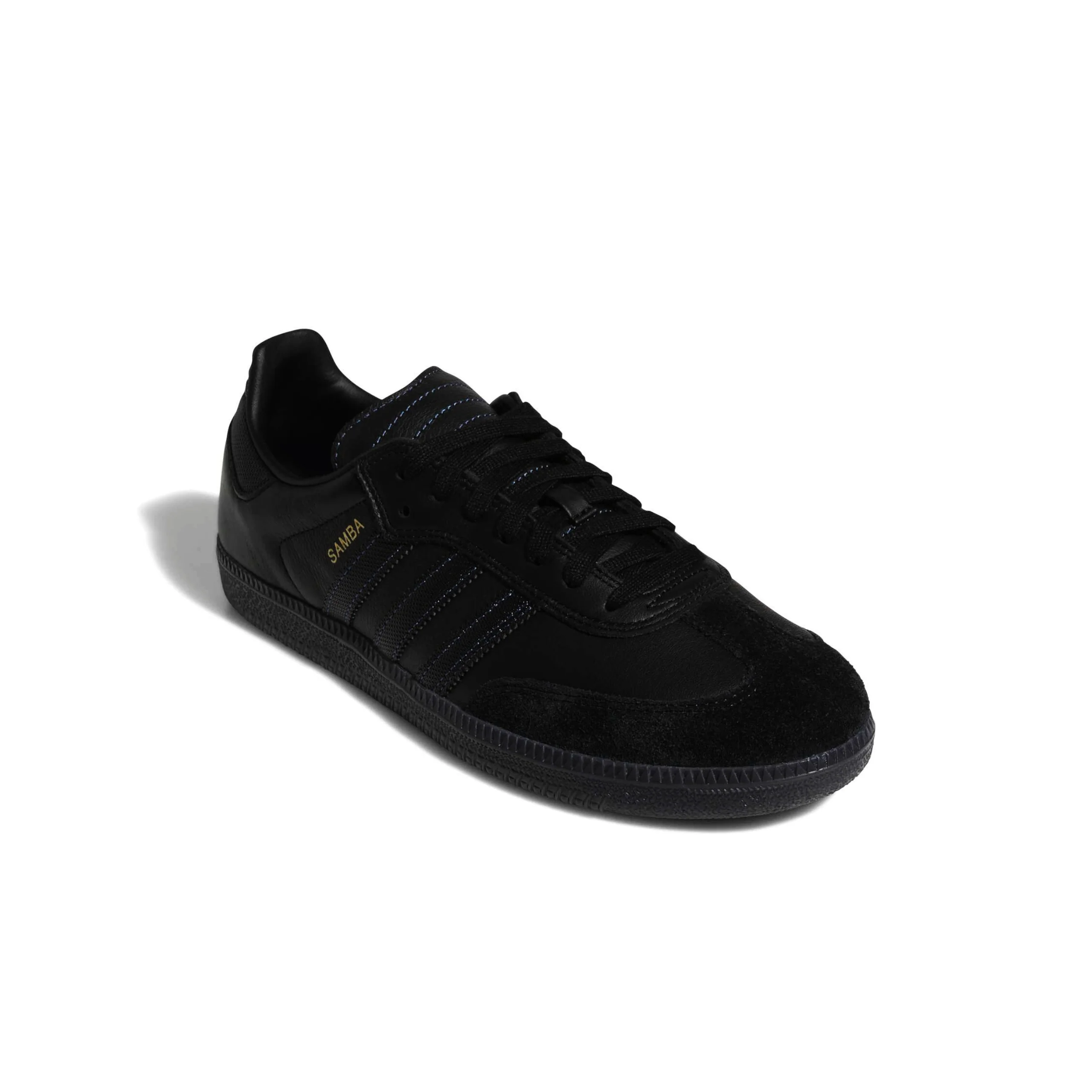 Adidas Skateboarding Samba ADV Shoes - Core Black / Core Black / Royal Blue (JR2059) - Image 2