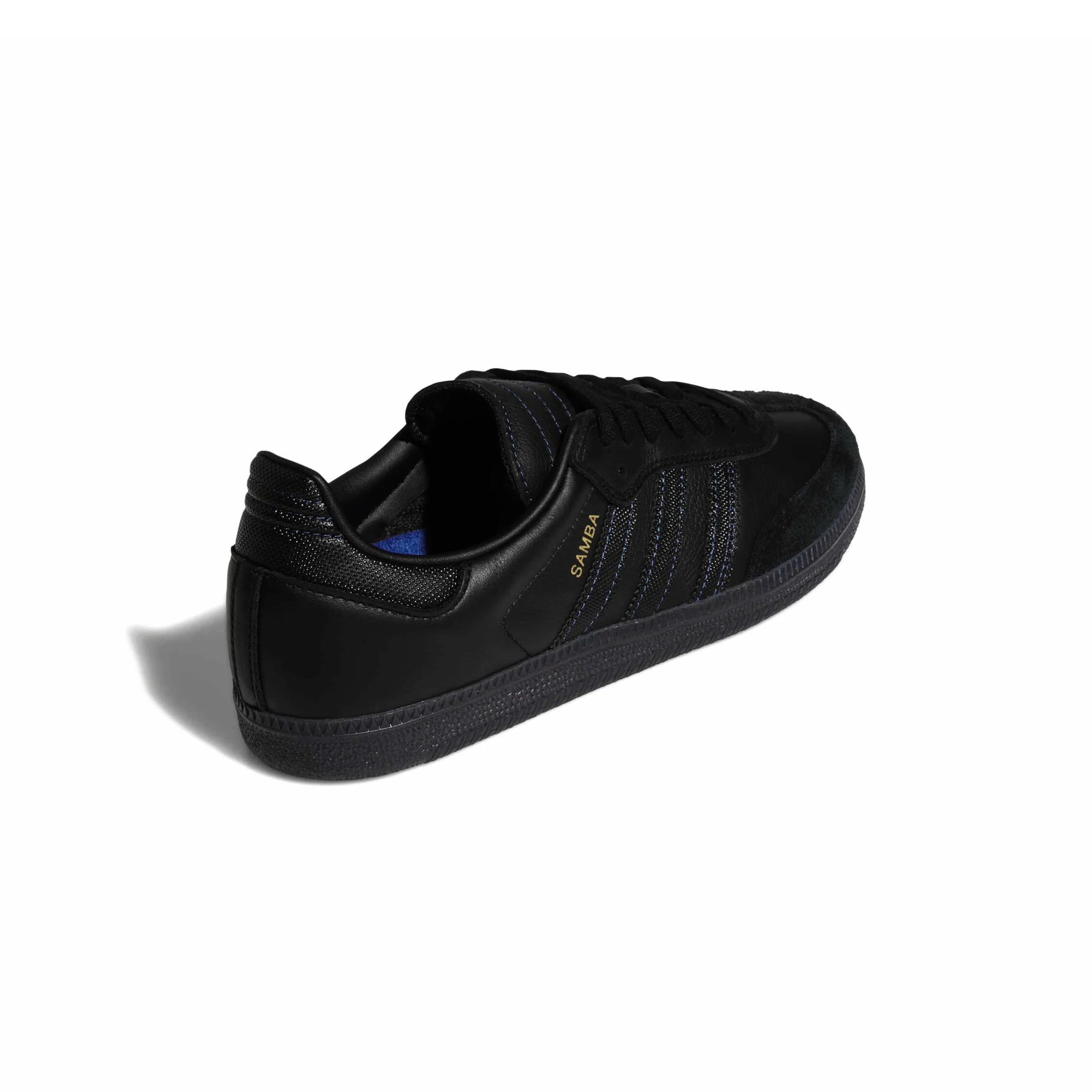 Adidas Skateboarding Samba ADV Shoes - Core Black / Core Black / Royal Blue (JR2059) - Image 3