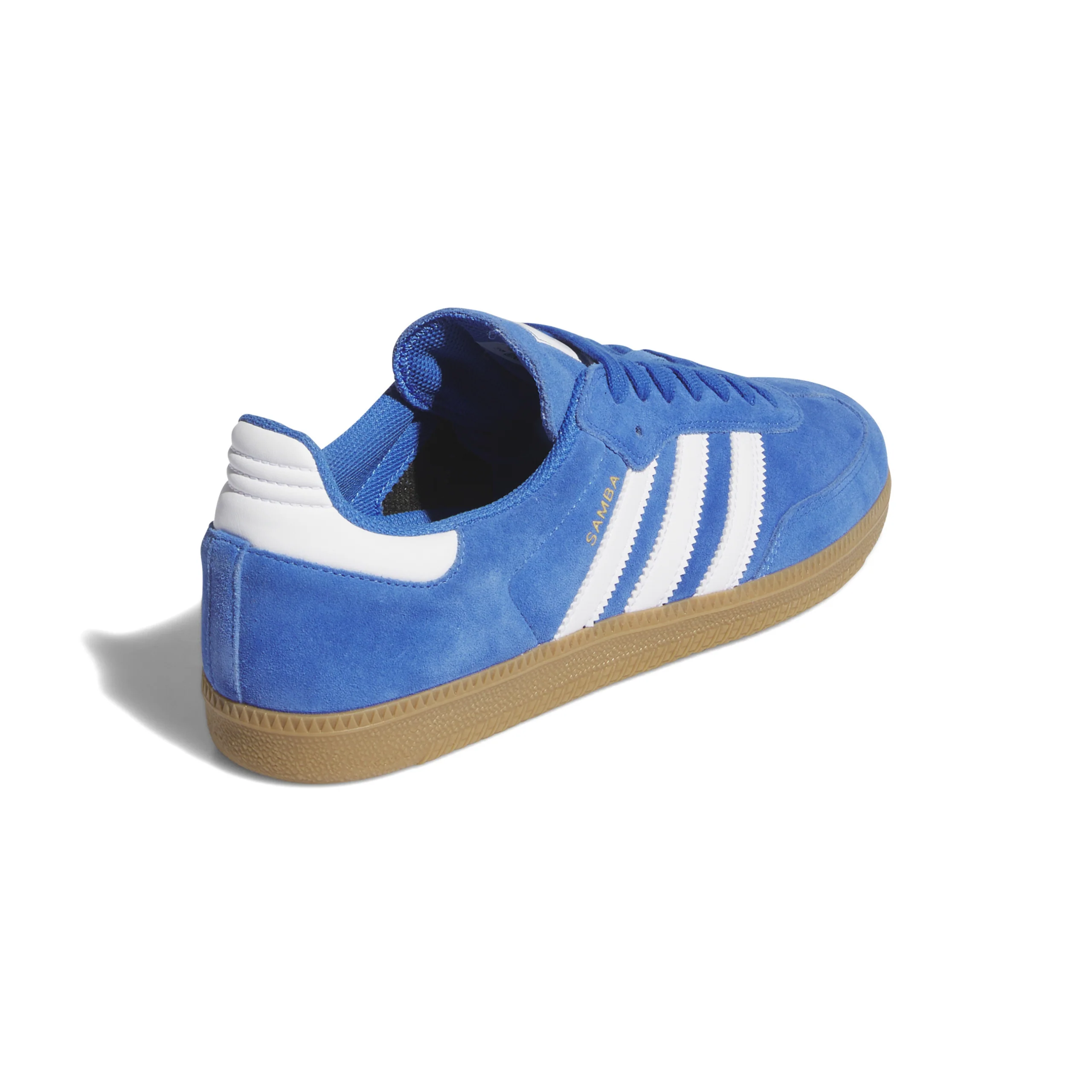 Adidas Skateboarding Samba ADV Shoes Trainers - Bluebird / Footwear White / Gold Metallic (JP5719) - Image 3