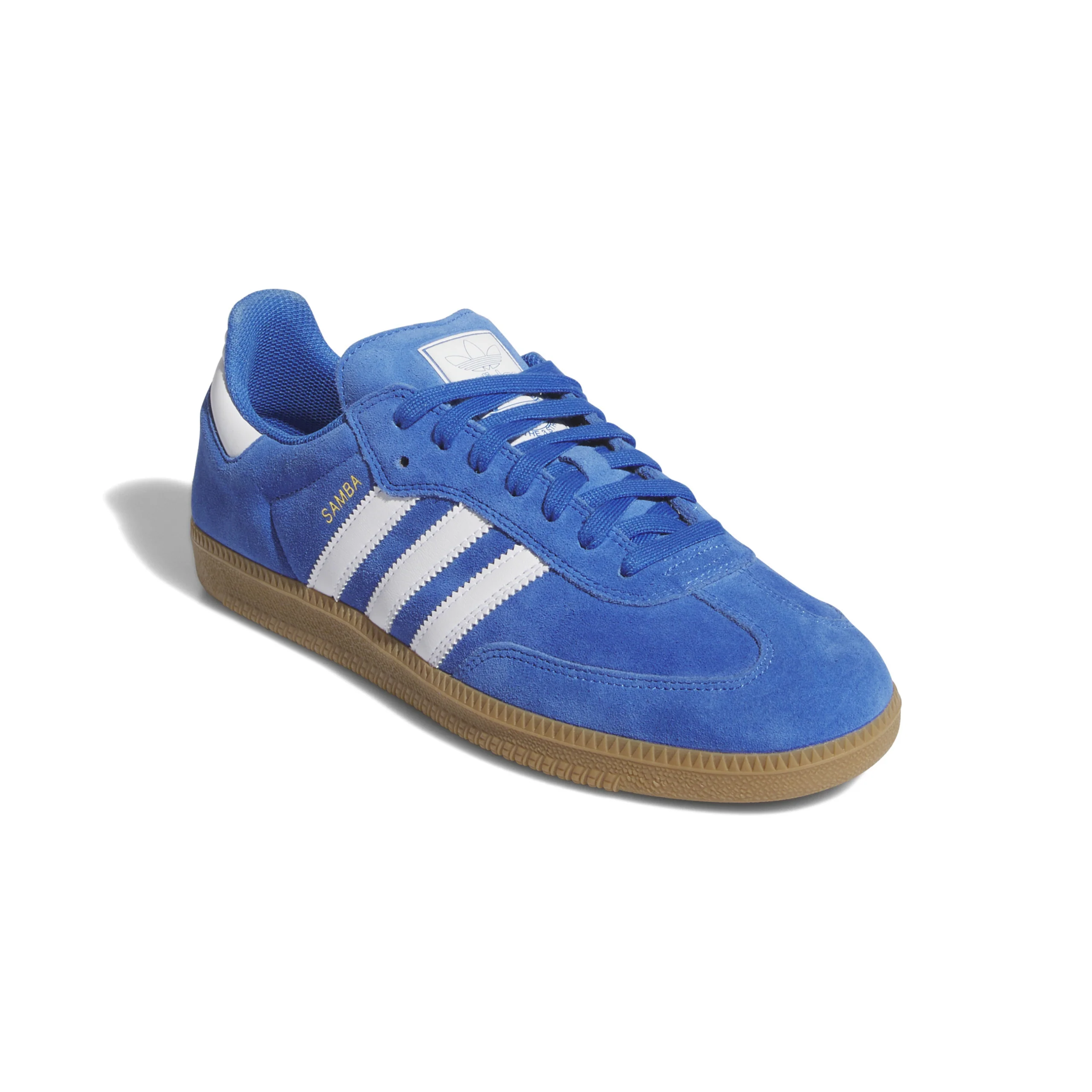 Adidas Skateboarding Samba ADV Shoes Trainers - Bluebird / Footwear White / Gold Metallic (JP5719) - Image 4