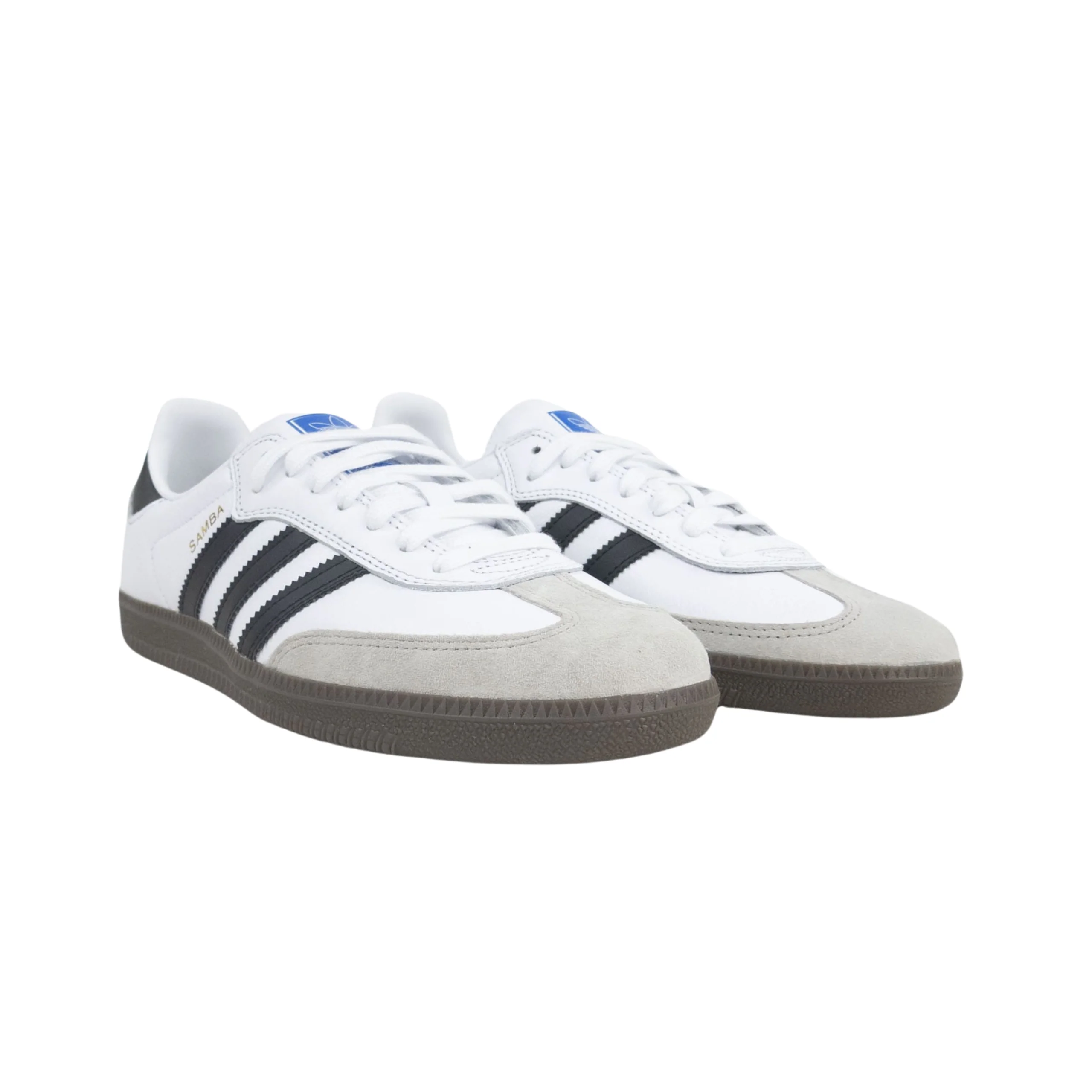 Adidas Skateboarding Samba ADV Shoes Trainers - Cloud White / Core Black / Gum (GZ8477) - Image 2