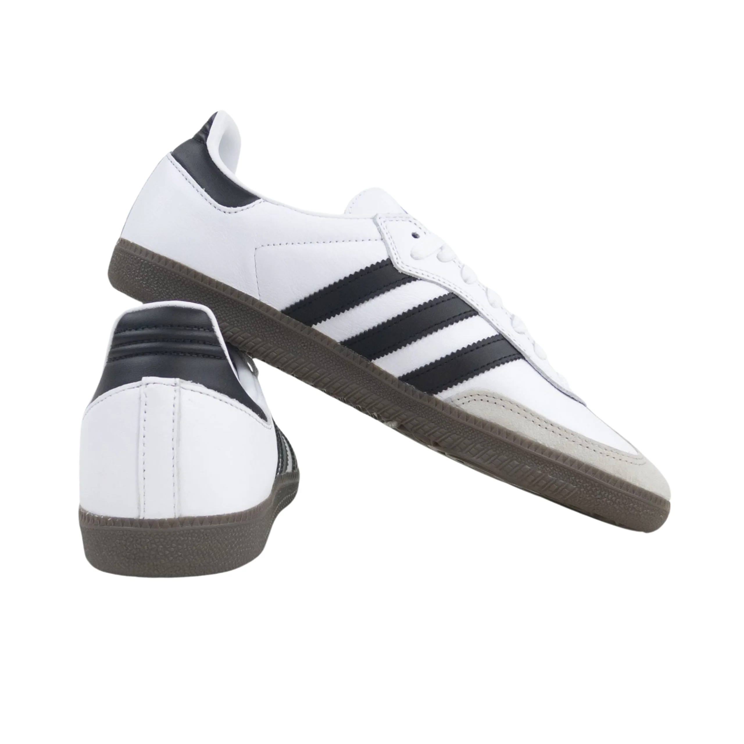 Adidas Skateboarding Samba ADV Shoes Trainers - Cloud White / Core Black / Gum (GZ8477) - Image 3