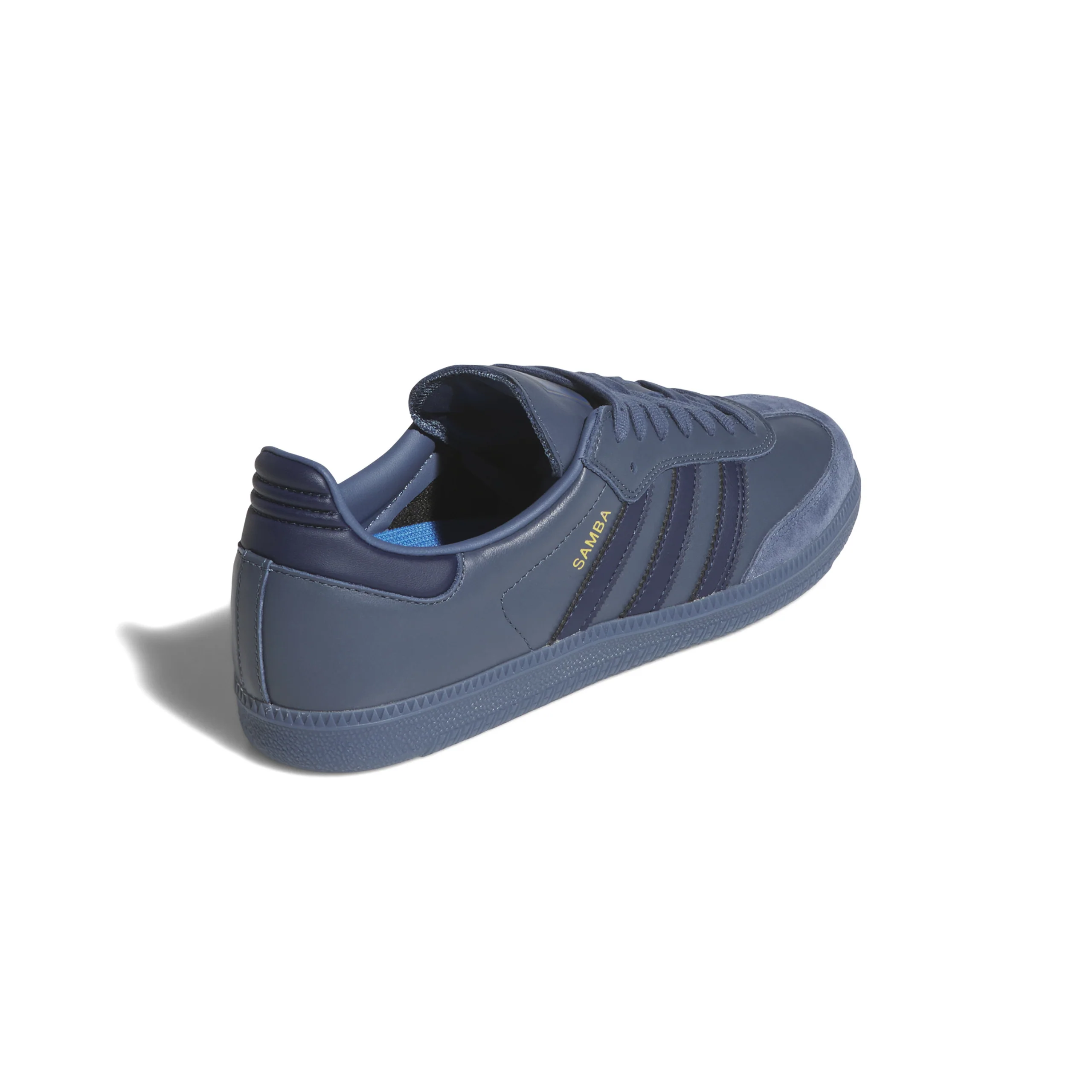 Adidas Skateboarding Samba ADV Shoes Trainers - Preloved Ink / Preloved Ink / Gold Metallic (JH8803) - Image 3
