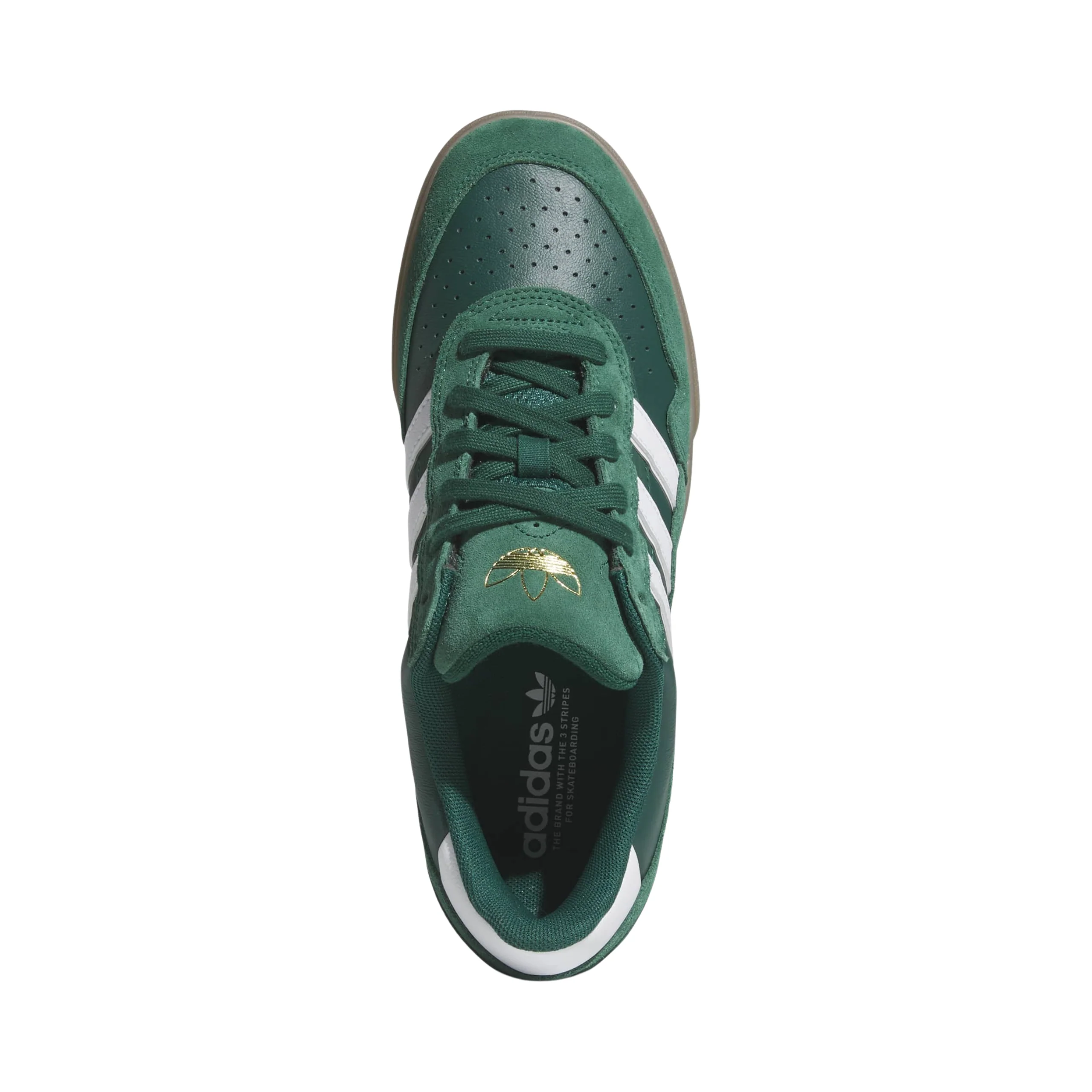 Adidas Skateboarding Tyshawn II Shoes - Collegiate Green / Footwear White / Gum5 (KI7772) - Image 4
