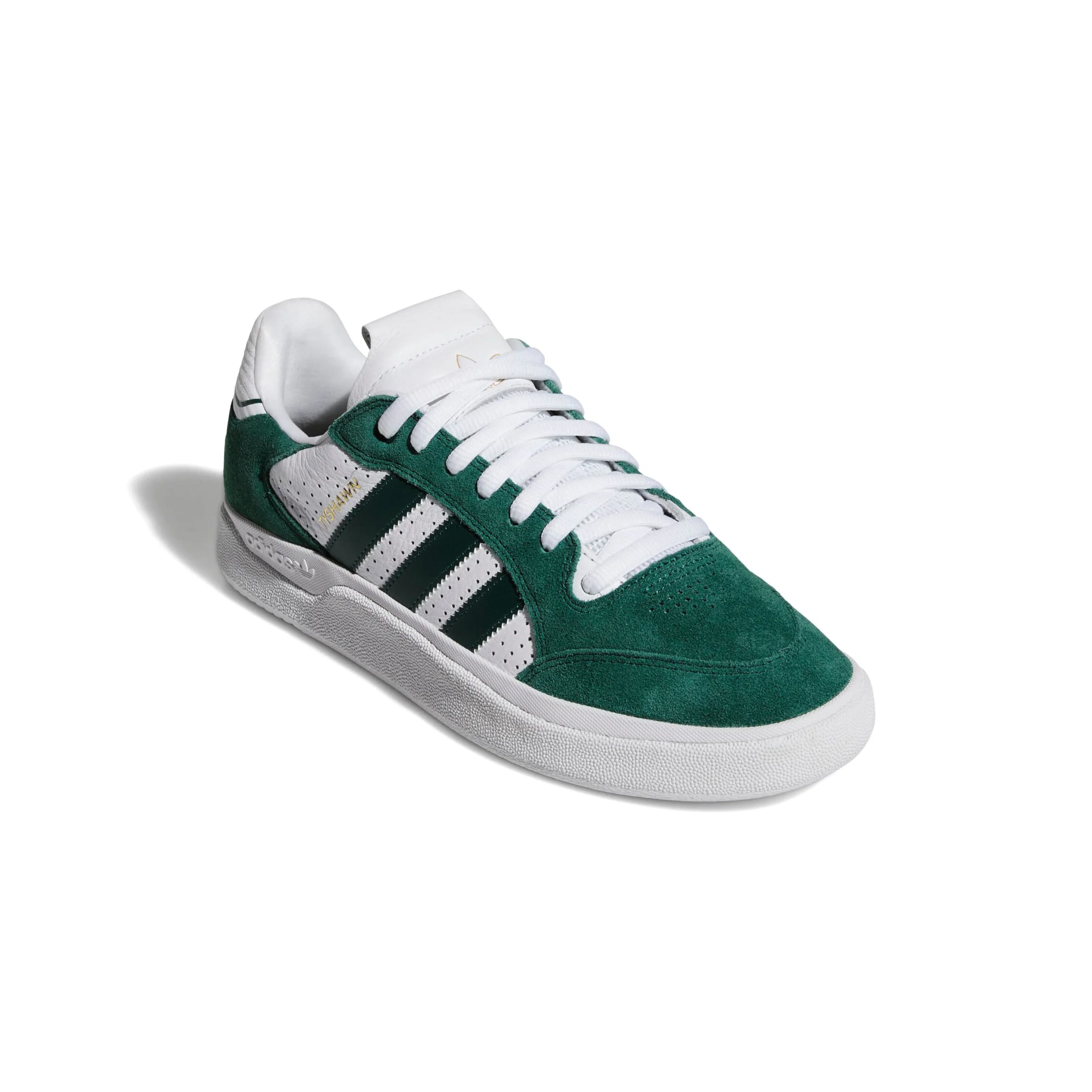 Adidas Skateboarding Tyshawn Low Shoes - Collegiate Green / Collegiate Green / Footwear White (JQ1138) - Image 2
