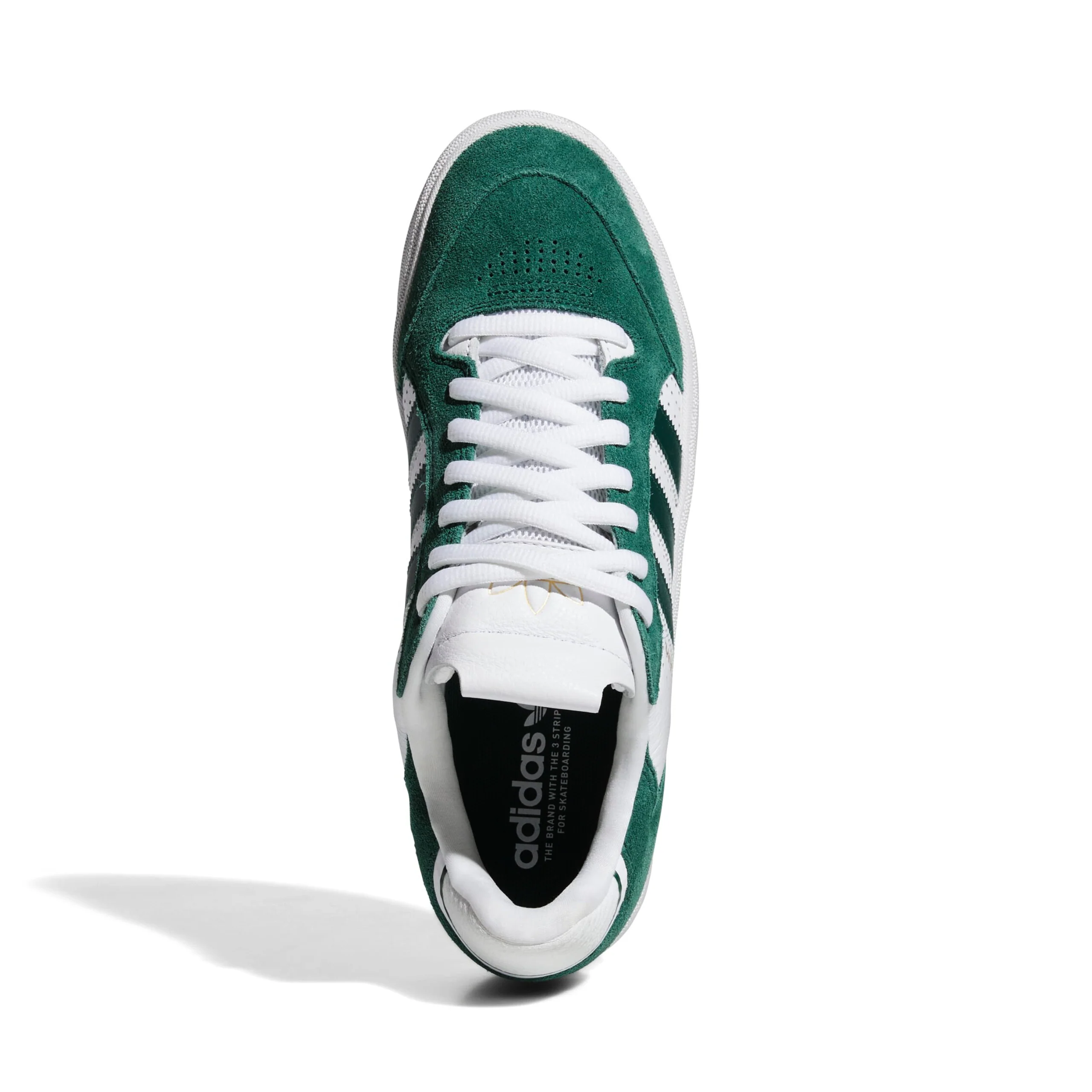 Adidas Skateboarding Tyshawn Low Shoes - Collegiate Green / Collegiate Green / Footwear White (JQ1138) - Image 4