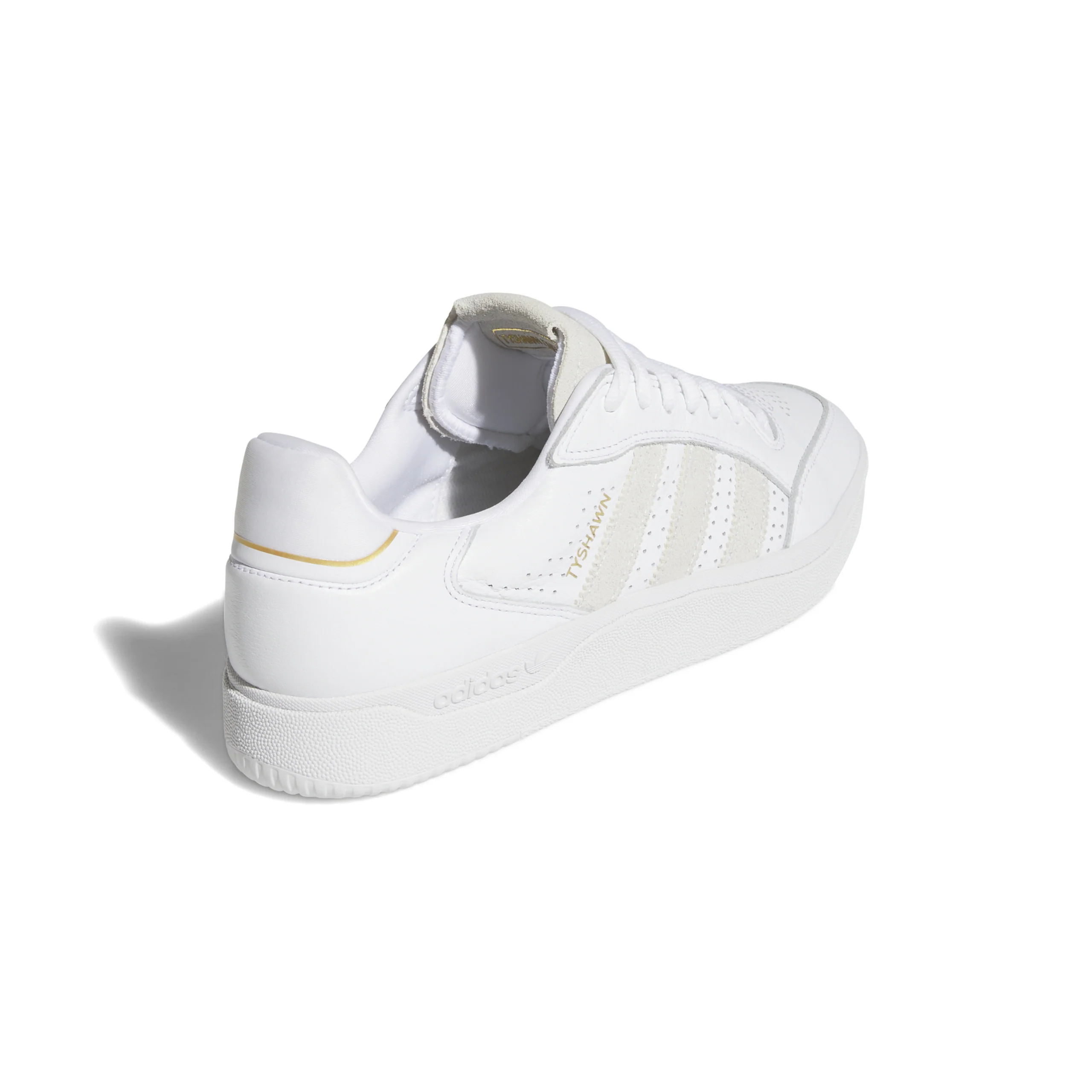 Adidas Skateboarding Tyshawn Low Shoes - Footwear White / Footwear White / Gold Metallic - Image 3