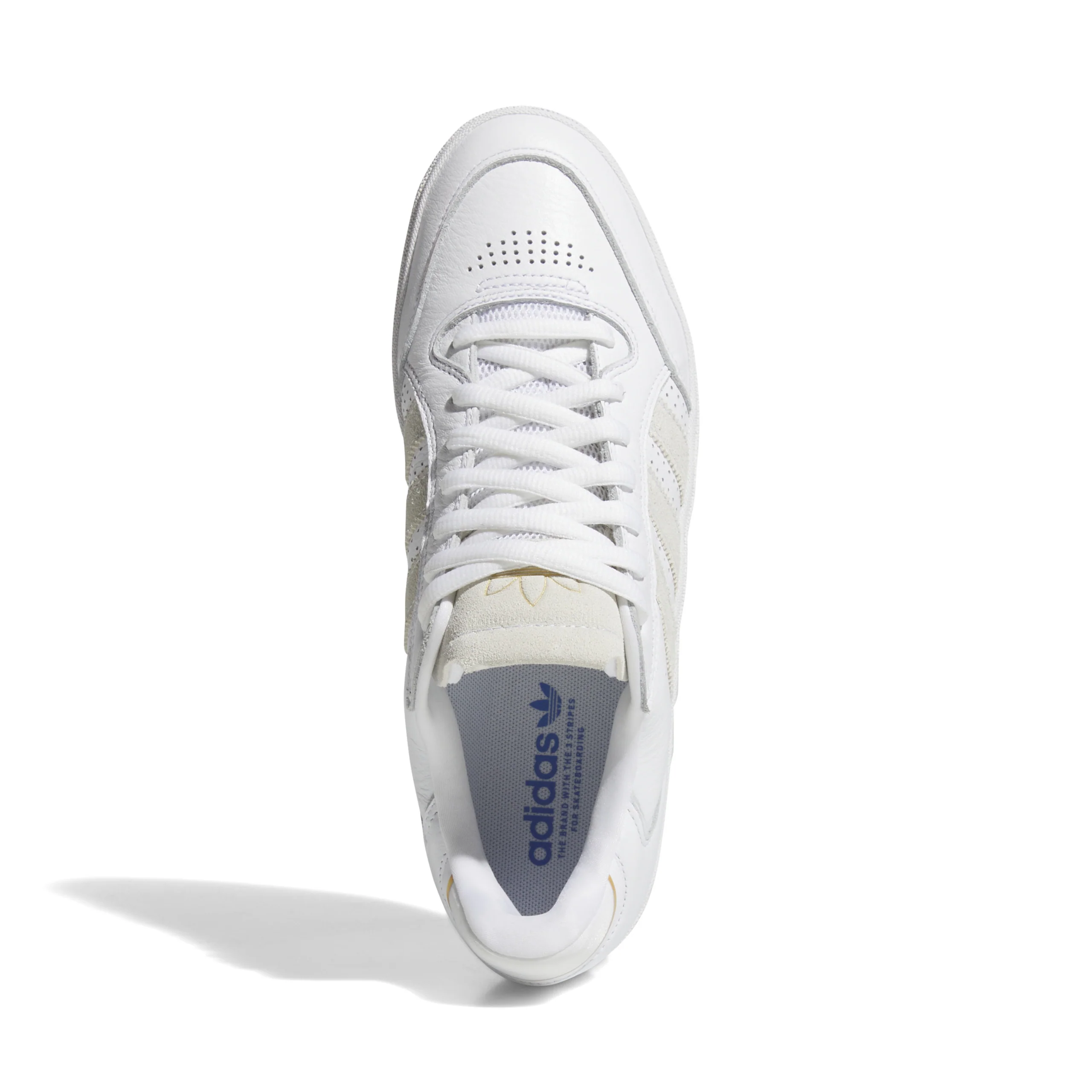 Adidas Skateboarding Tyshawn Low Shoes - Footwear White / Footwear White / Gold Metallic - Image 4