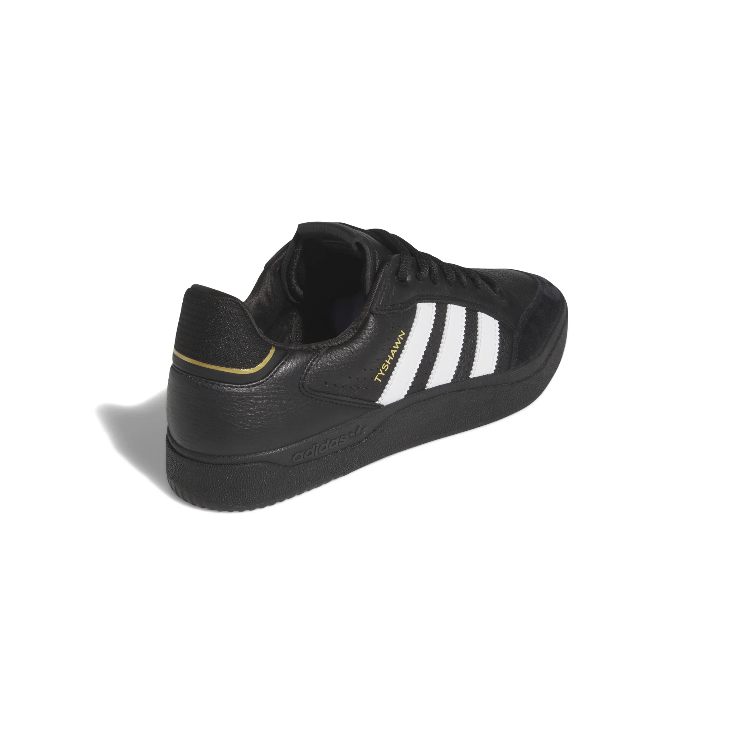 Adidas Skateboarding Tyshawn Pro Low Shoes - Core Black / Cloud White / Gold Metallic (IE3124) - Image 3