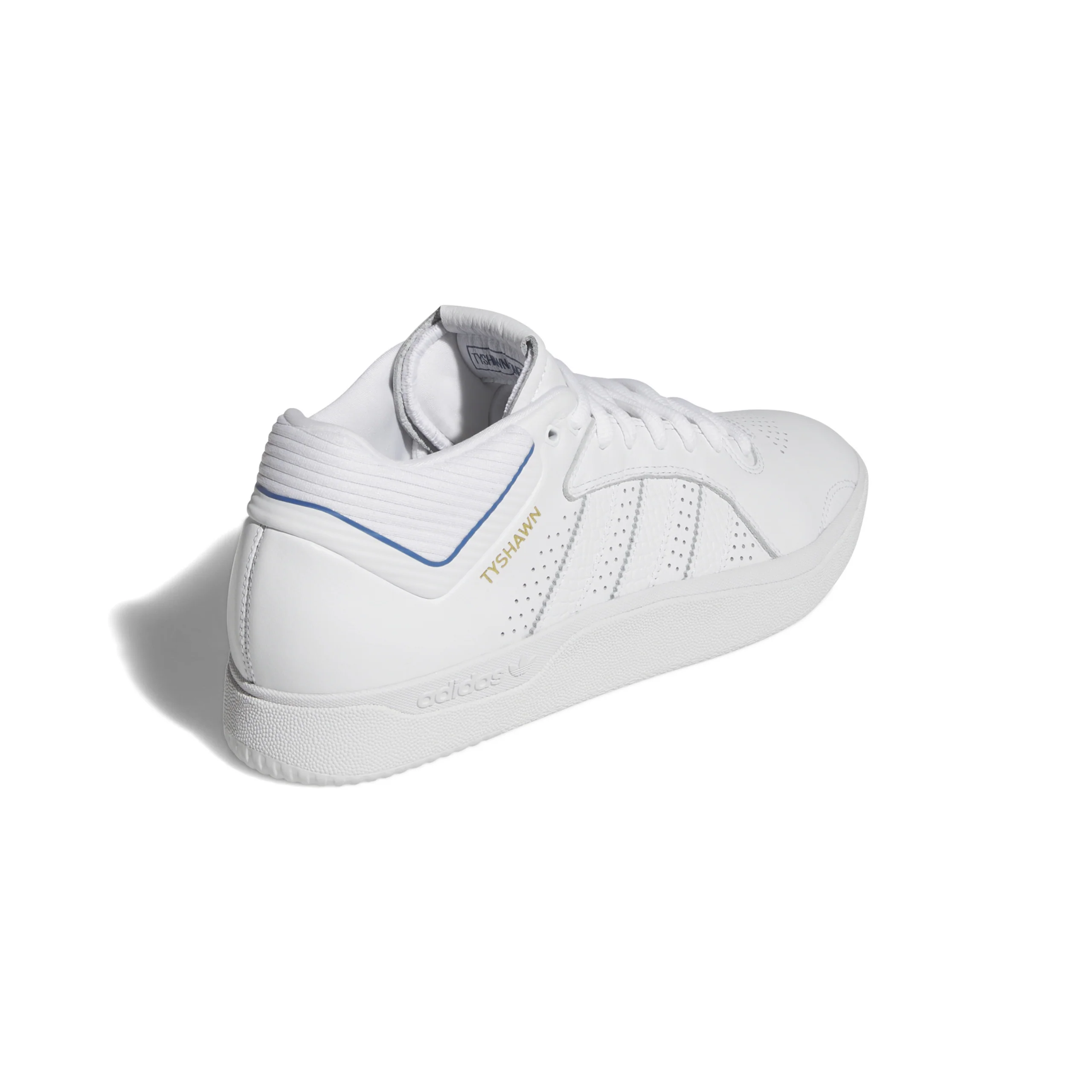 Adidas Skateboarding Tyshawn Pro Shoes - Footwear White / Bluebird / Gold Metallic - Image 3