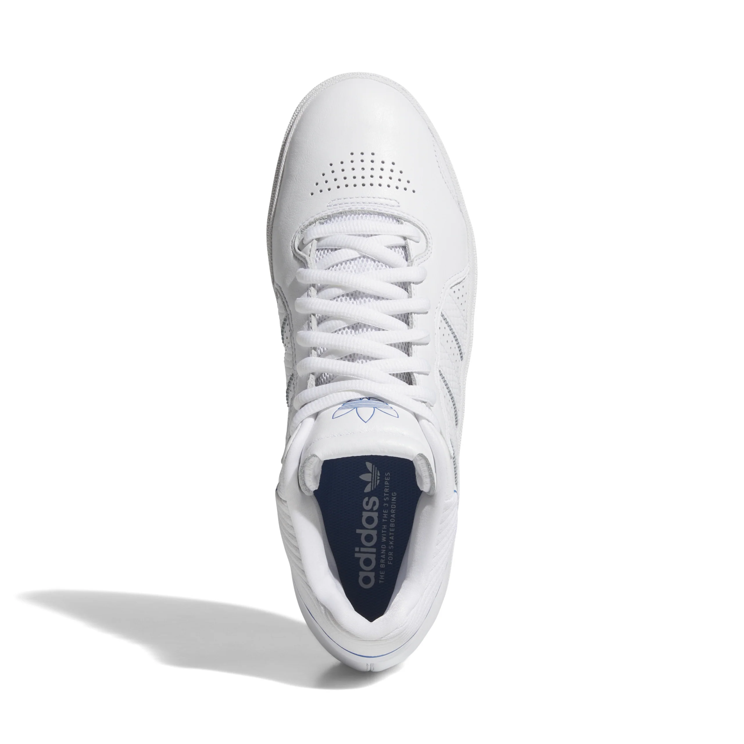 Adidas Skateboarding Tyshawn Pro Shoes - Footwear White / Bluebird / Gold Metallic - Image 4