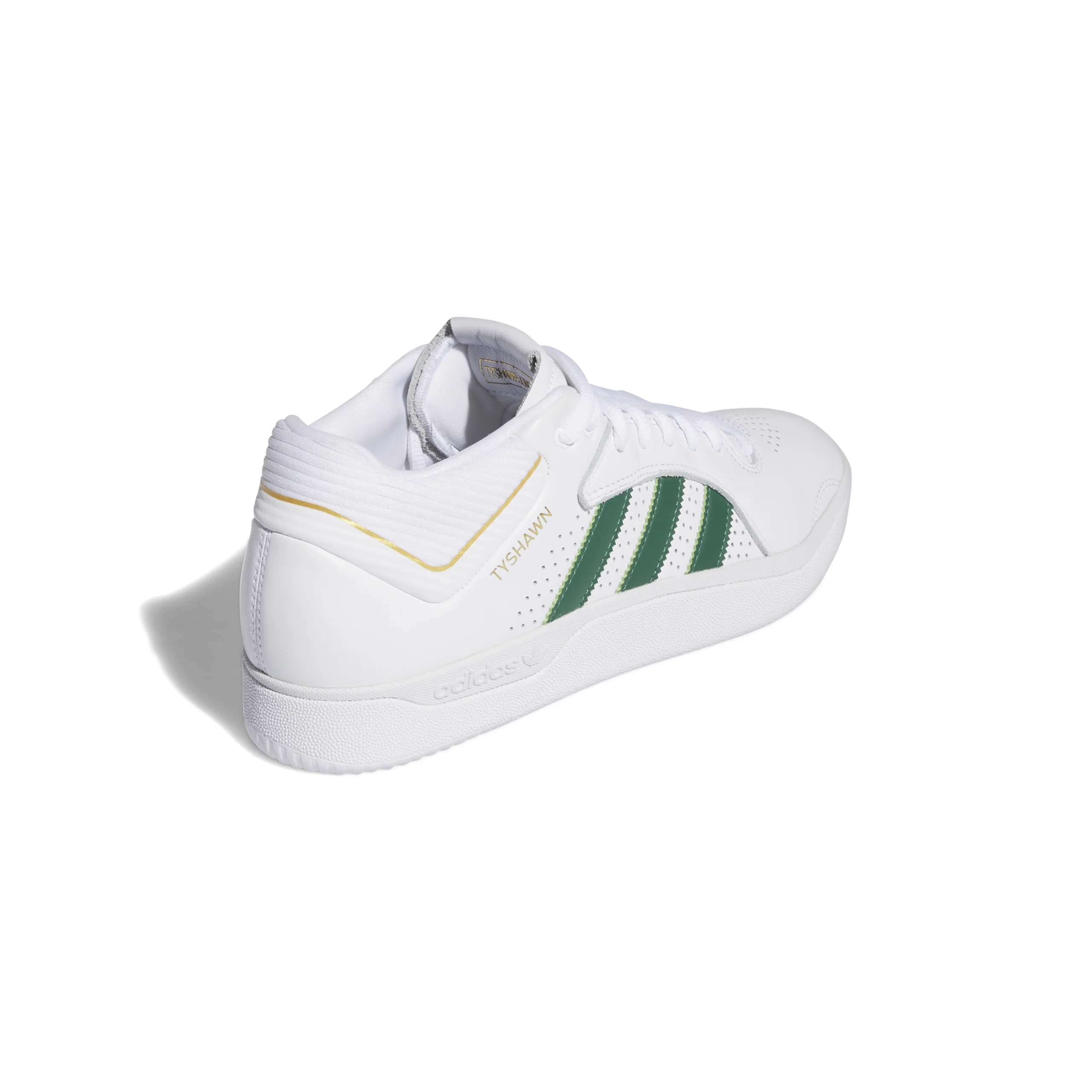 Adidas Skateboarding Tyshawn Pro Shoes - Footwear White / Dark Green / Blue Bird - Image 3