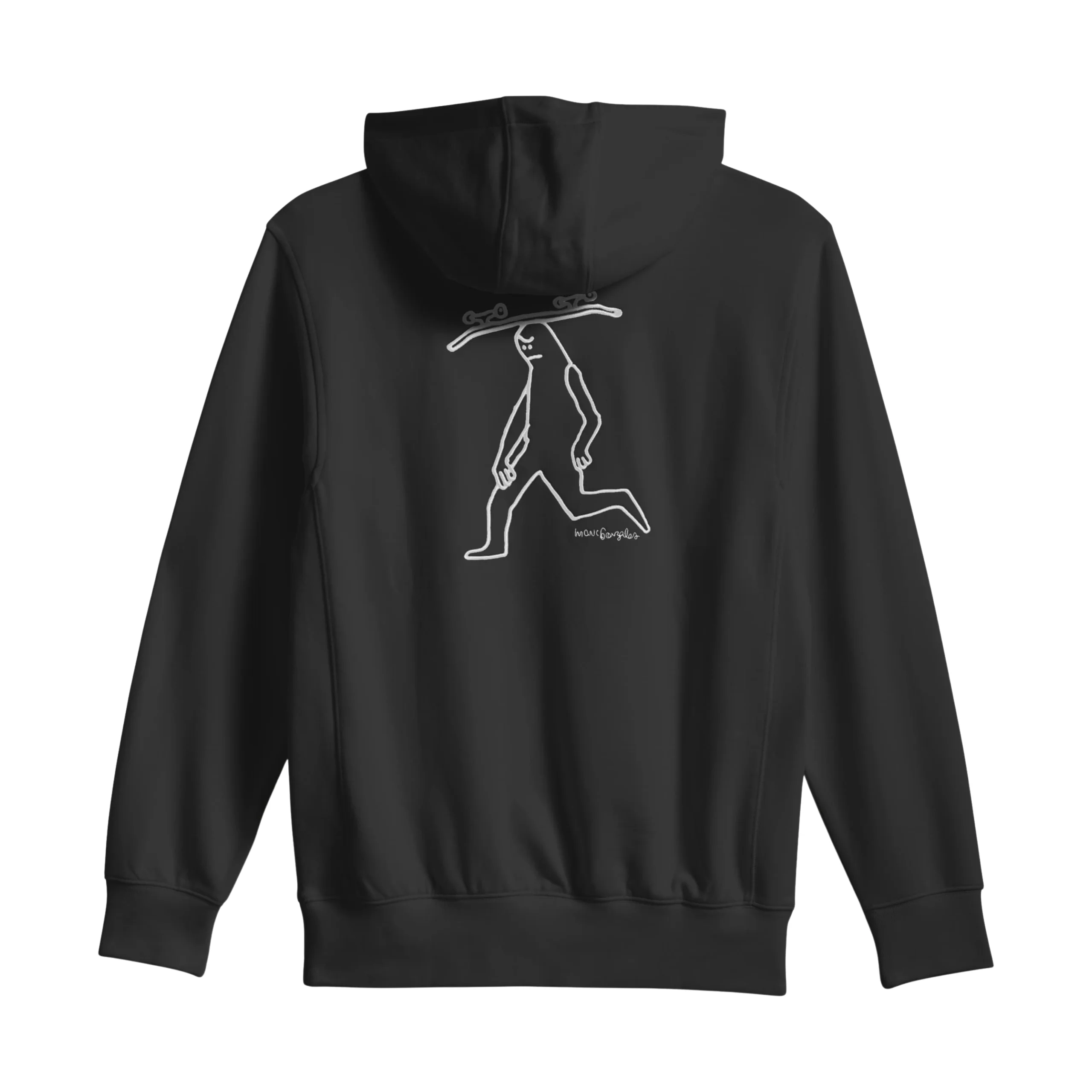 Adidas Skateboarding X Mark Gonzales Skate Head Hoodie - Black / Aurora Ivy - Image 2