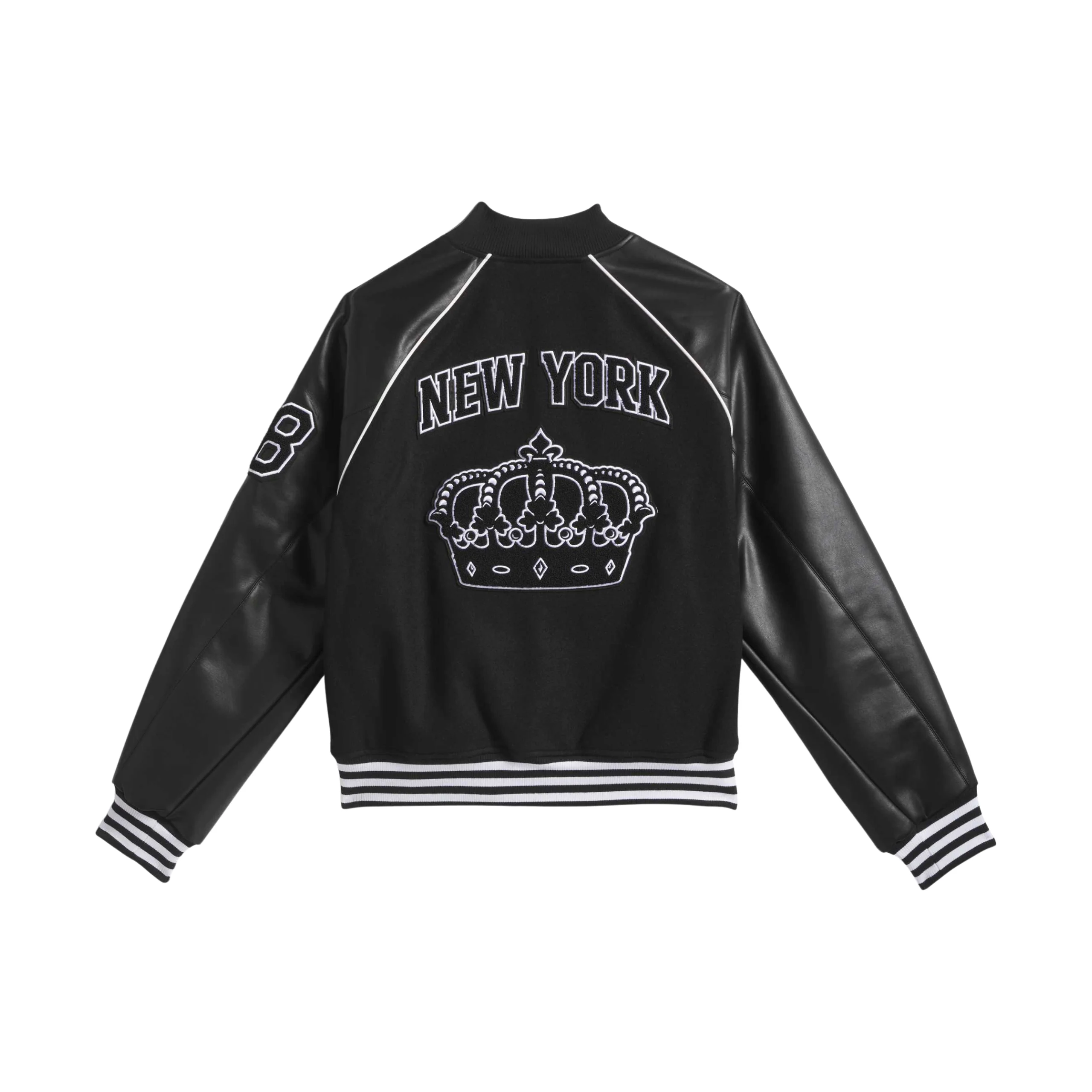 Adidas Skateboarding x Tyshawn Varsity Jacket - Black / White - Image 2