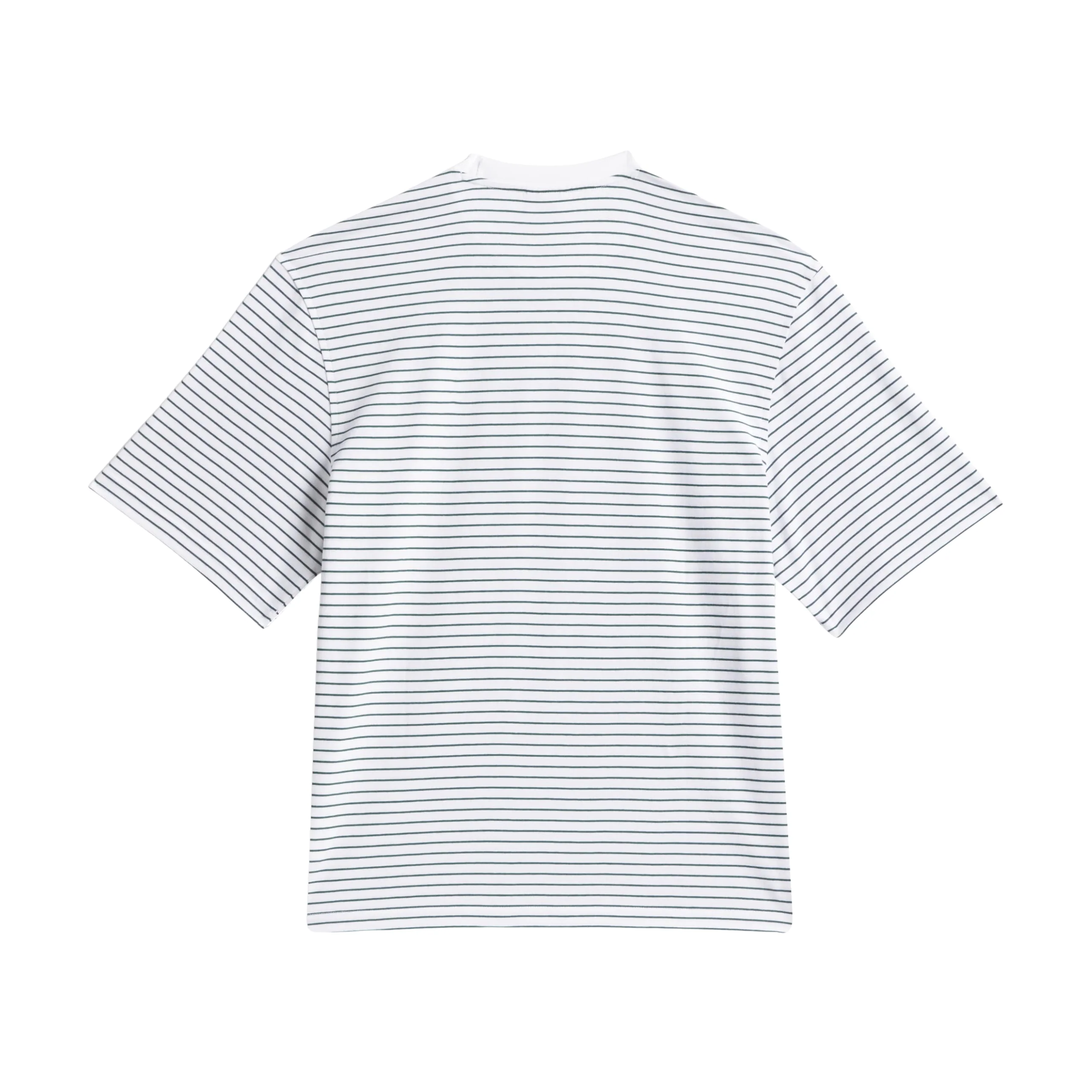 Adidas Skateboarding Yarn Dye T-Shirt - White / Collegiate Green - Image 2