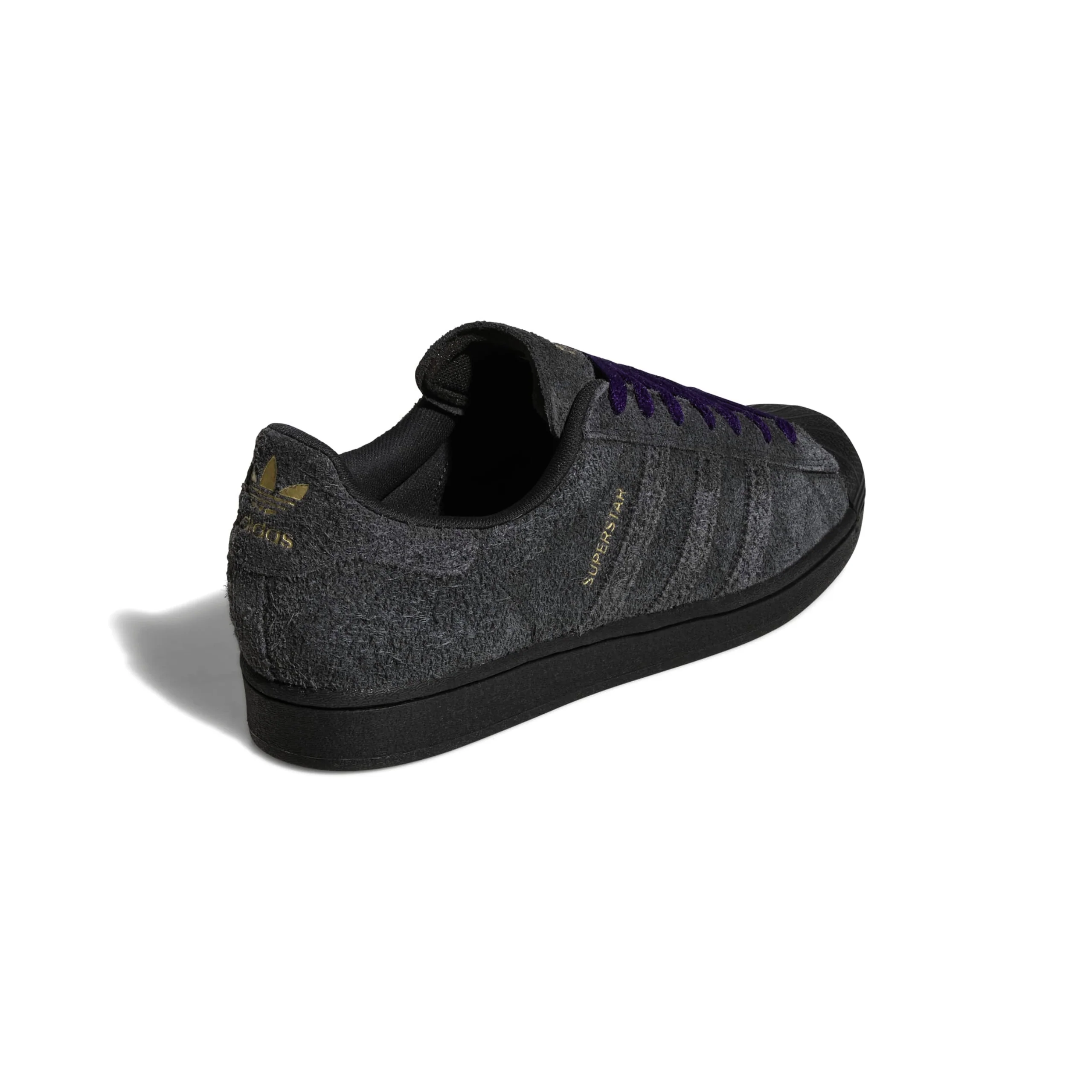Adidas Superstar ADV Shoes - Carbon / Carbon / Collegiate Purple - Image 3
