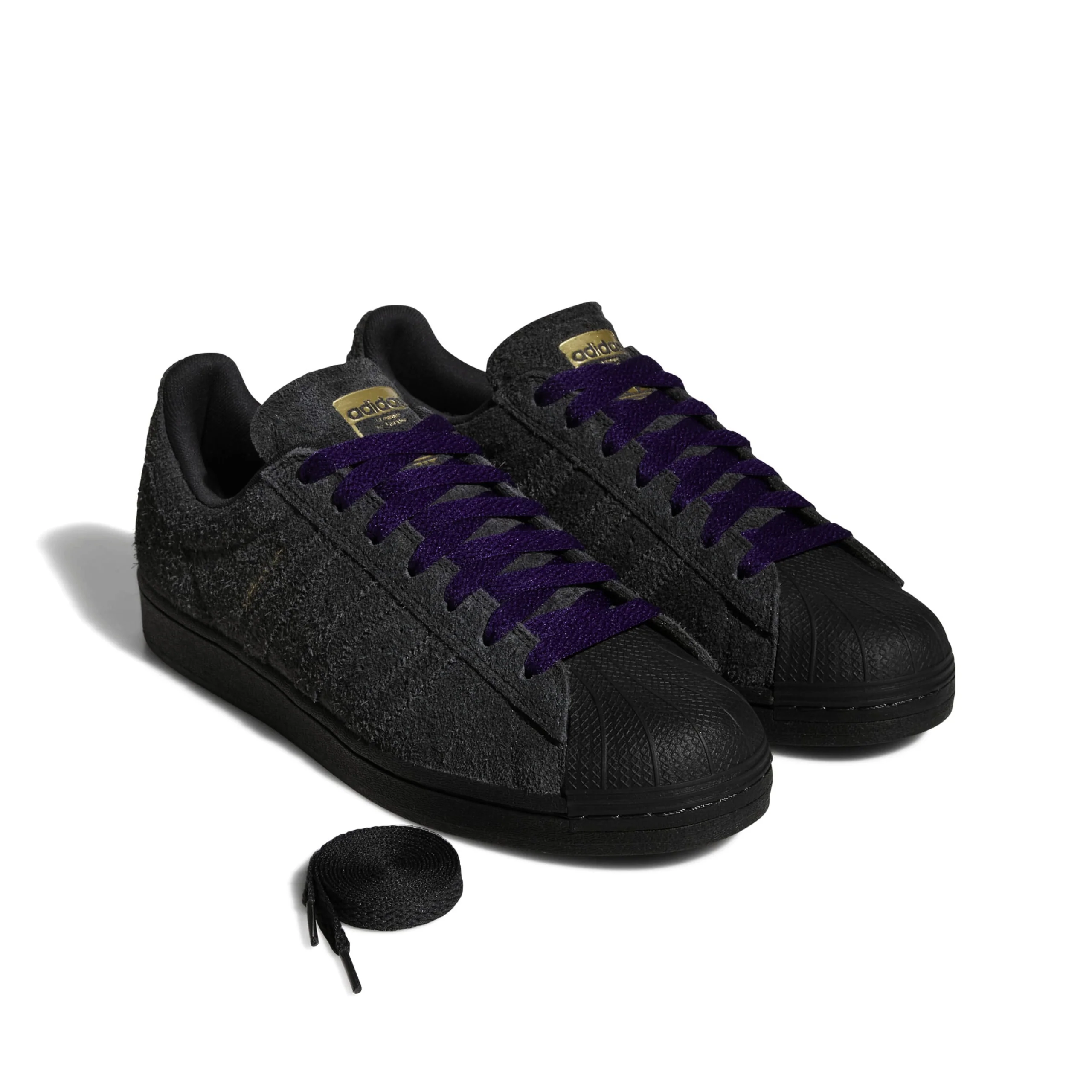 Adidas Superstar ADV Shoes - Carbon / Carbon / Collegiate Purple - Image 4