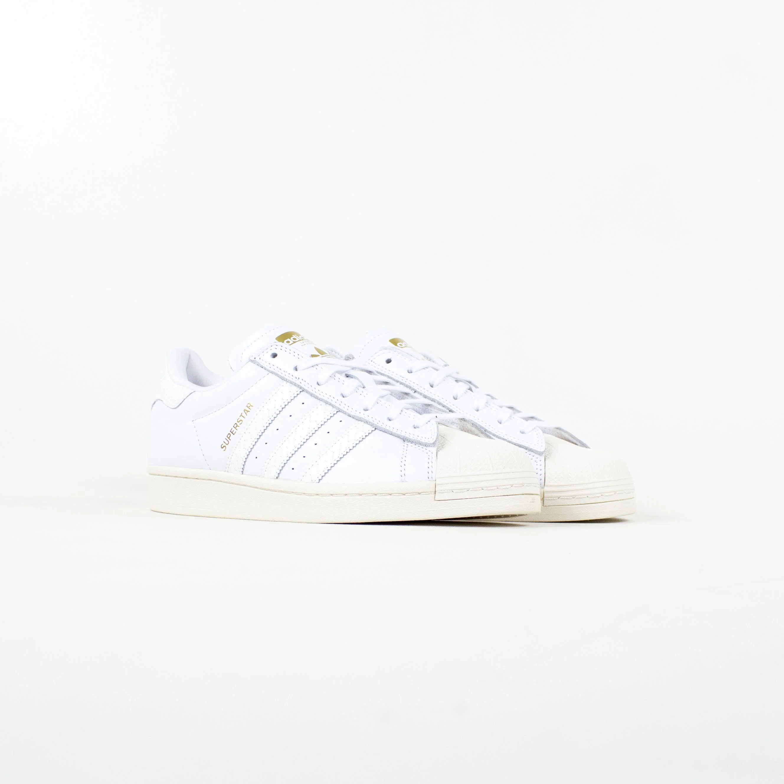 Adidas Superstar ADV Shoes - Cloud White / Cloud White / Gold Metallic - Image 3